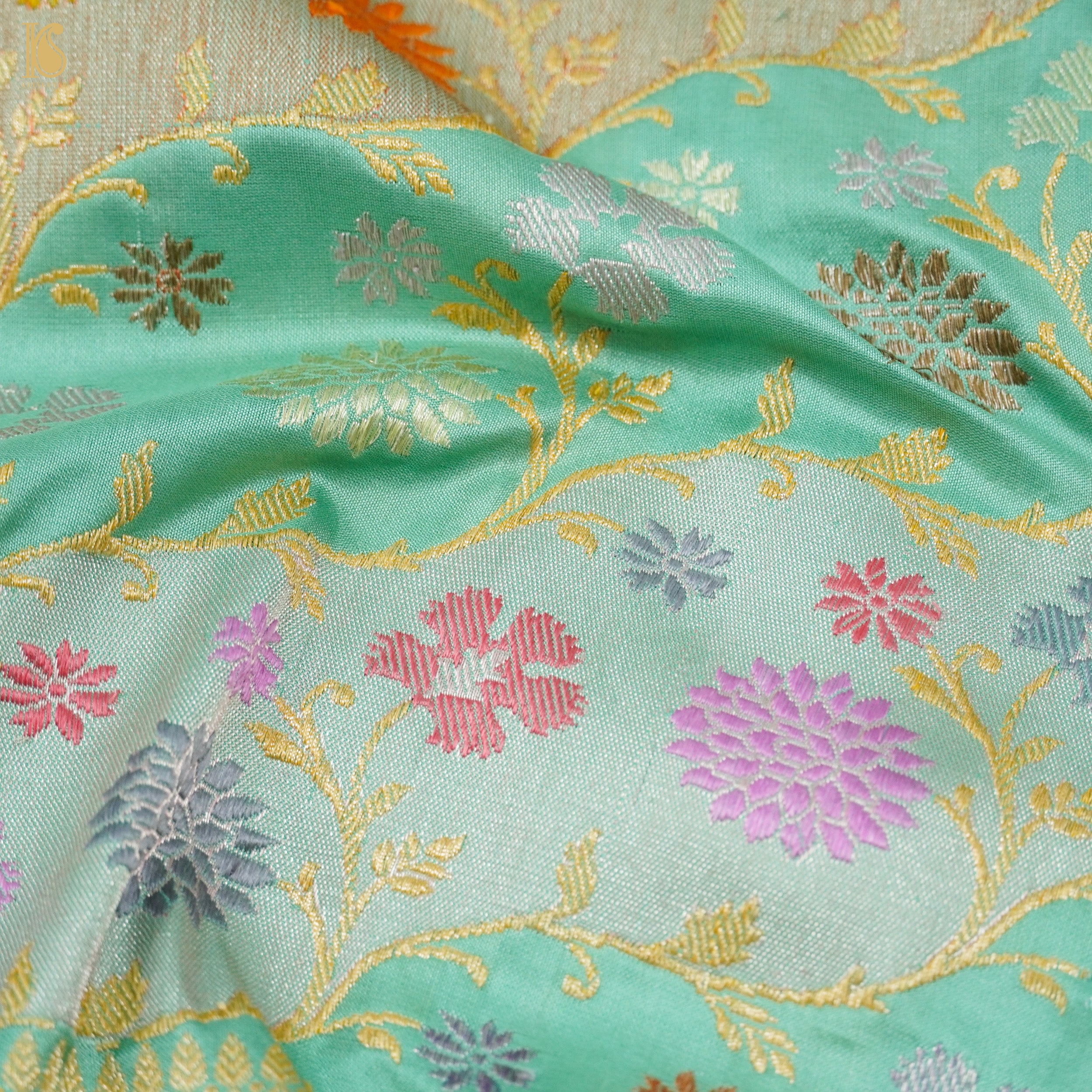 Handloom Banarasi Pure Katan Silk Rangkat Kadwa Meenakari Saree - Khinkhwab