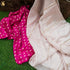 Wild Strawberry Pink Pure Moonga Silk Handloom Banarasi Suit Fabric - Khinkhwab