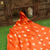 Orange Pure Moonga Silk Handloom Banarasi Suit Fabric - Khinkhwab