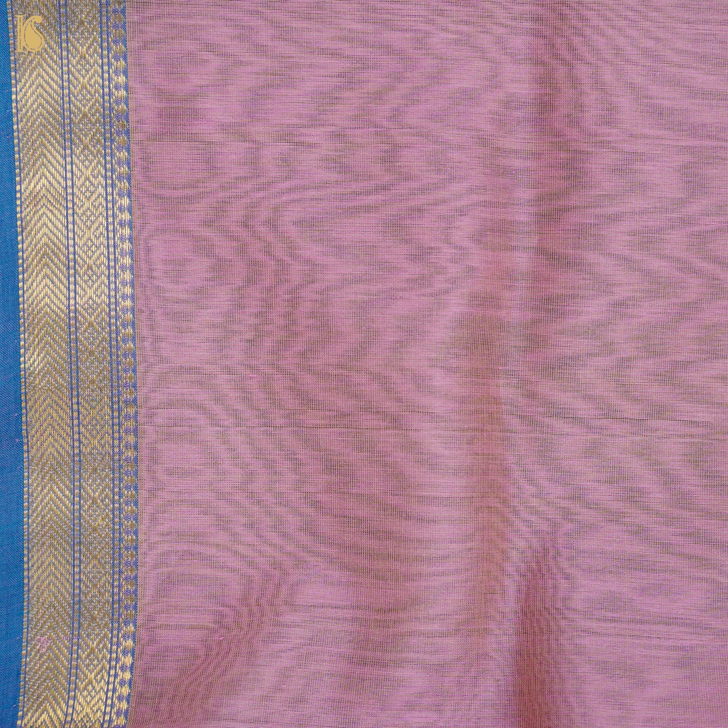 Kobi Pink Handwoven Pure Cotton Silk Maheshwari Saree - Khinkhwab