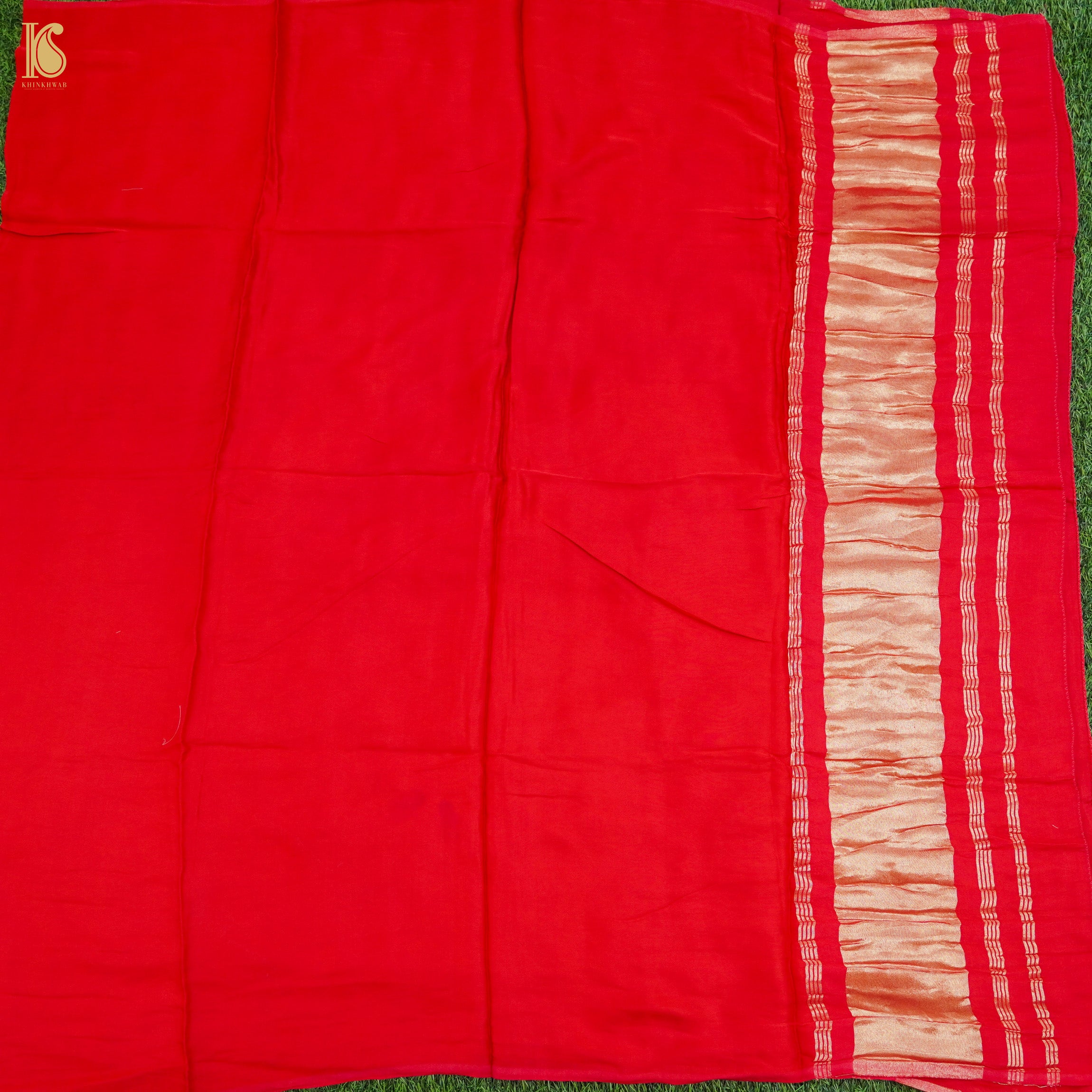 Venetian Red Pure Mashru Silk Patola Ajrakh Kurta Set - Khinkhwab