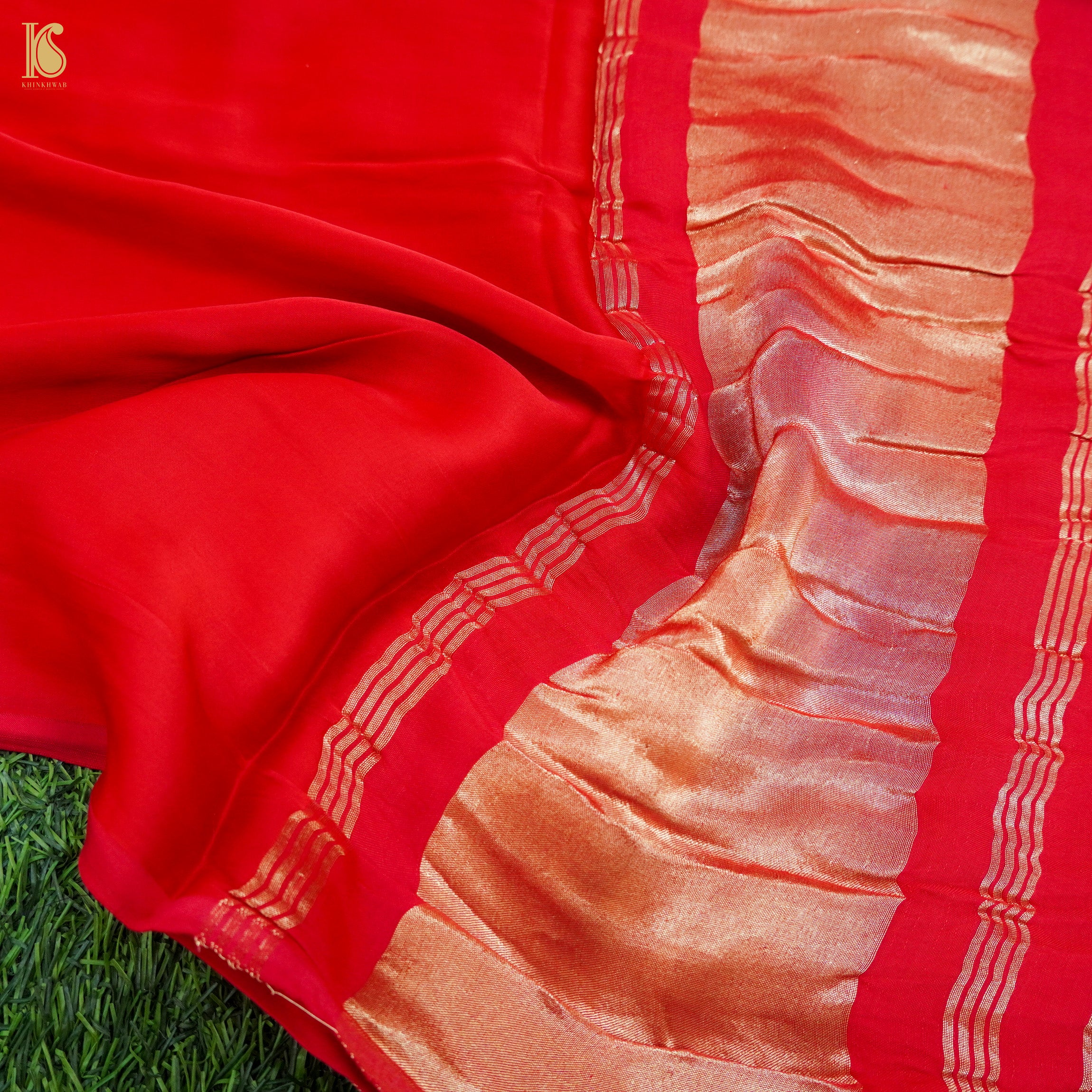 Venetian Red Pure Mashru Silk Patola Ajrakh Kurta Set - Khinkhwab