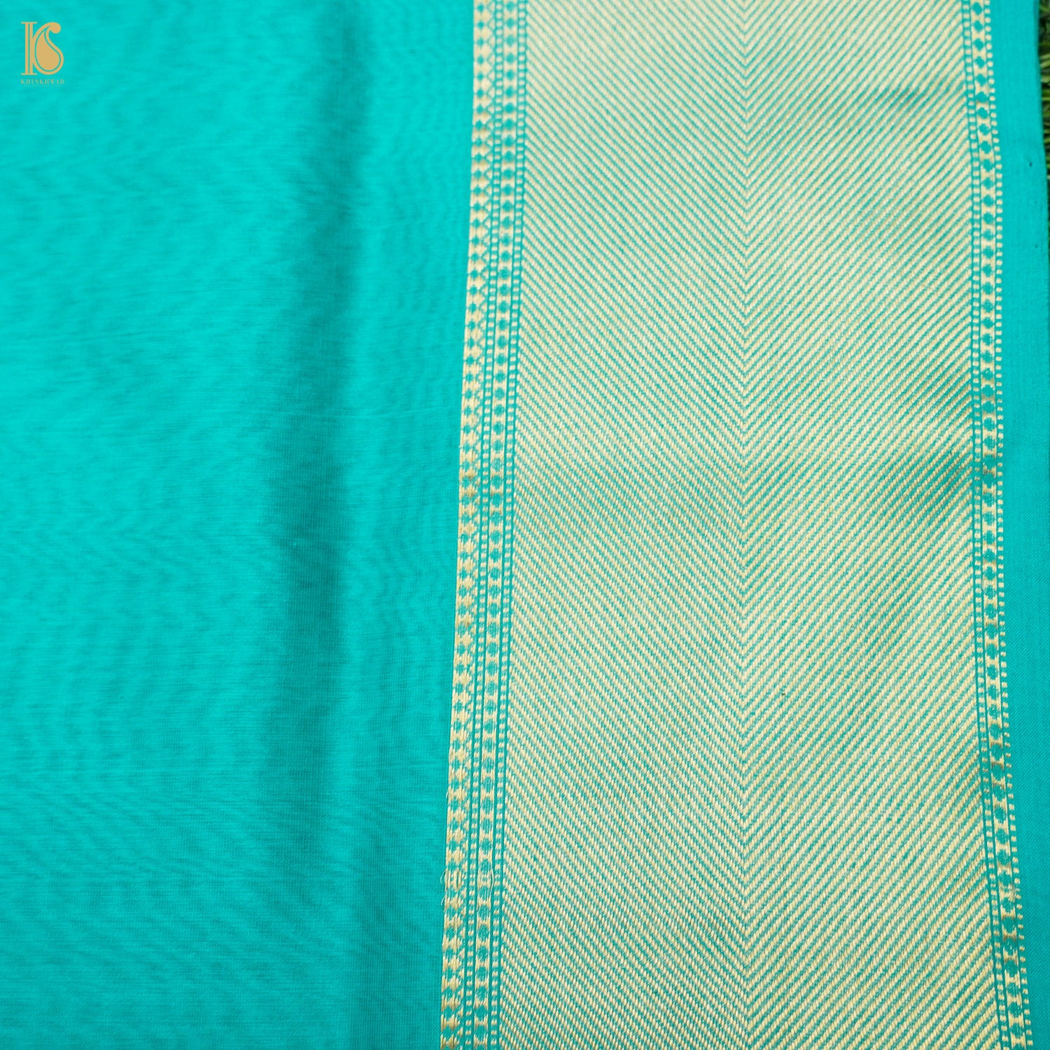 Persian Green Handwoven Pure Cotton Silk Maheshwari Saree - Khinkhwab