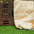 Beige & Gold Pure Moonga Silk Handloom Banarasi Fabric - Khinkhwab