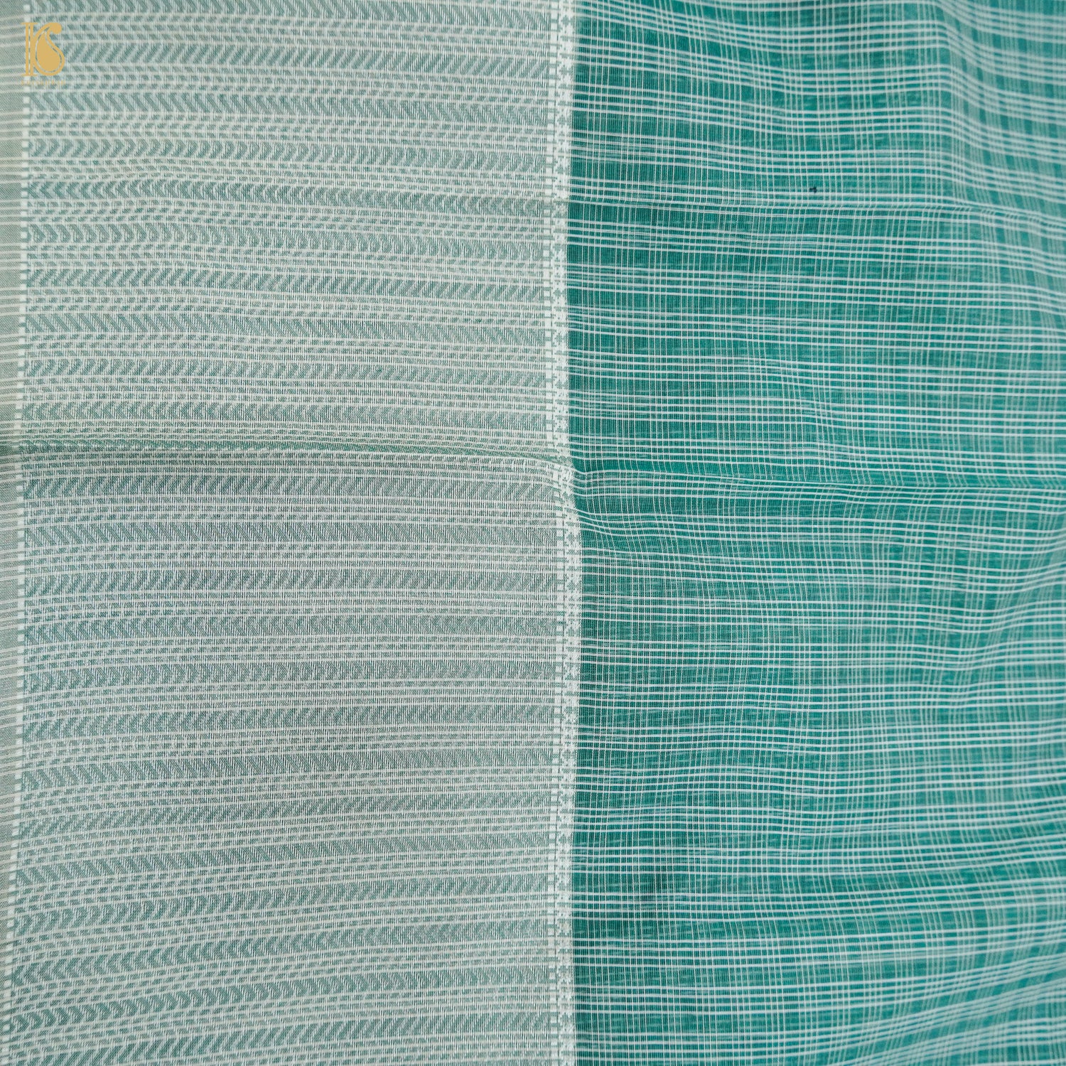 Lochinvar Green Handwoven Pure Cotton Silk Maheshwari Saree - Khinkhwab