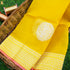 Handwoven Real Zari Kota Yellow Fabric - Khinkhwab