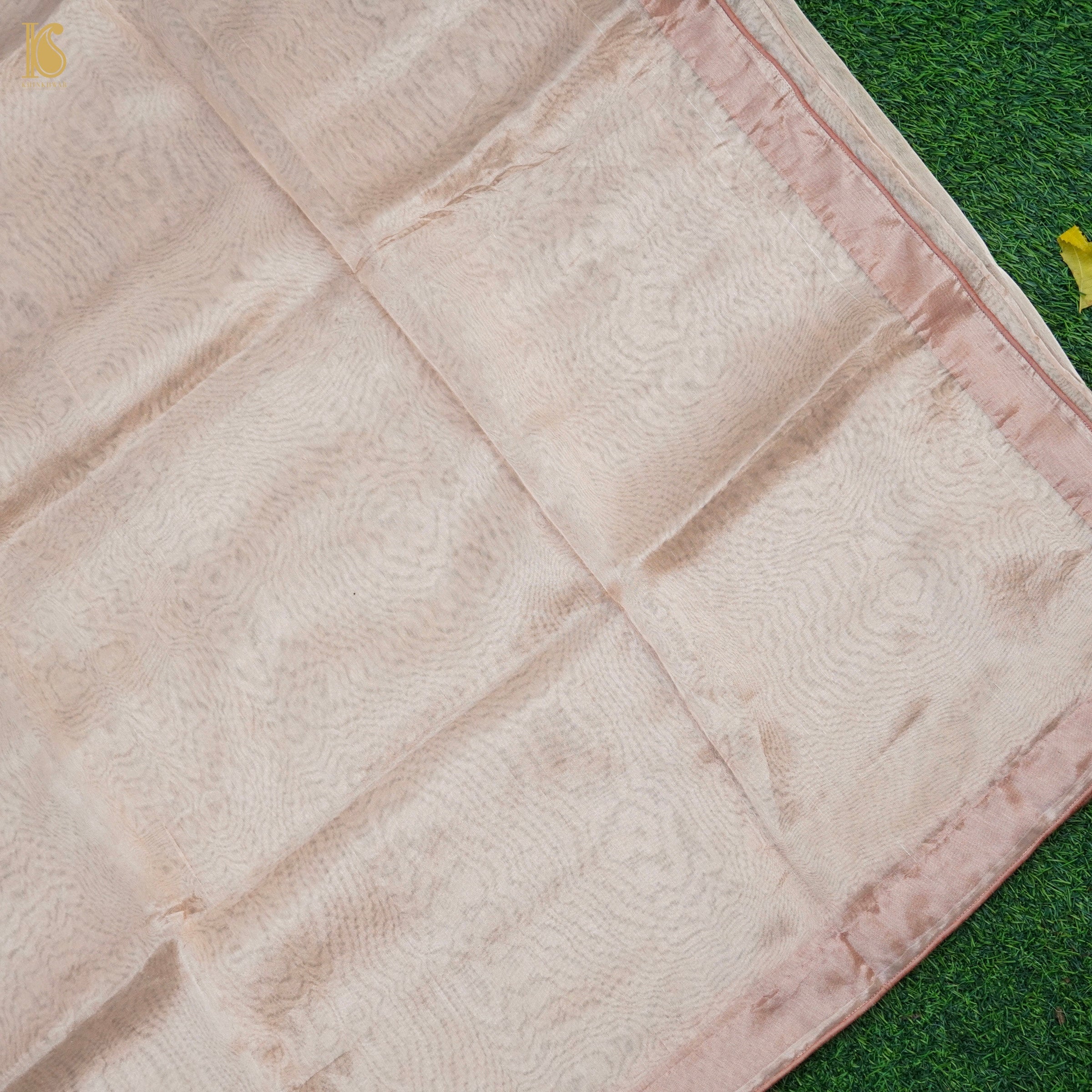 Martini Brown Pure Tissue Silk Handwoven Banarasi Saree - Khinkhwab