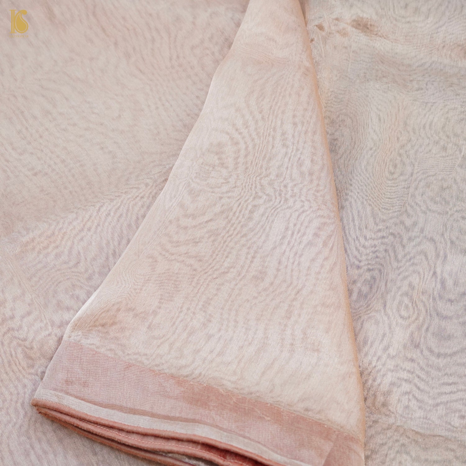 Martini Brown Pure Tissue Silk Handwoven Banarasi Saree - Khinkhwab