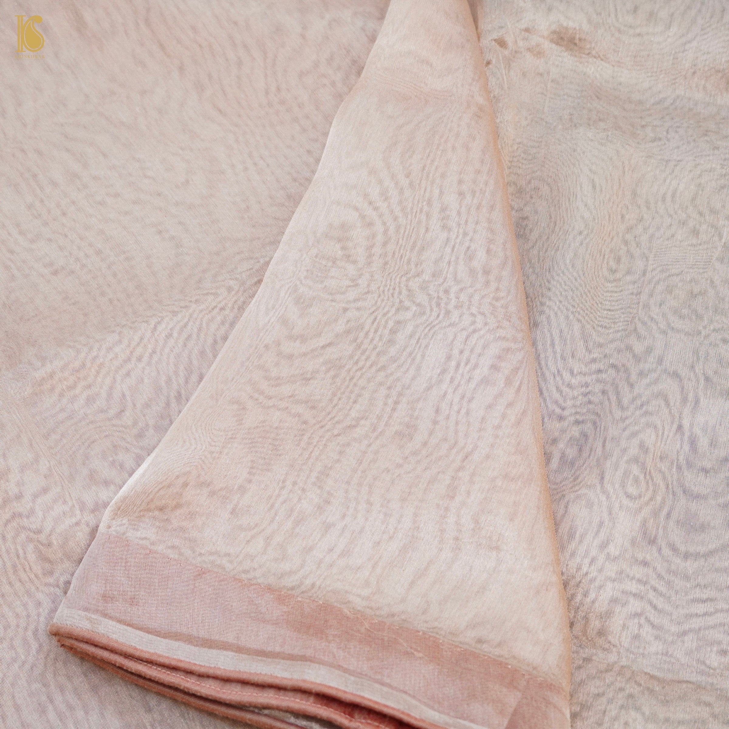 Martini Brown Pure Tissue Silk Handwoven Banarasi Saree - Khinkhwab