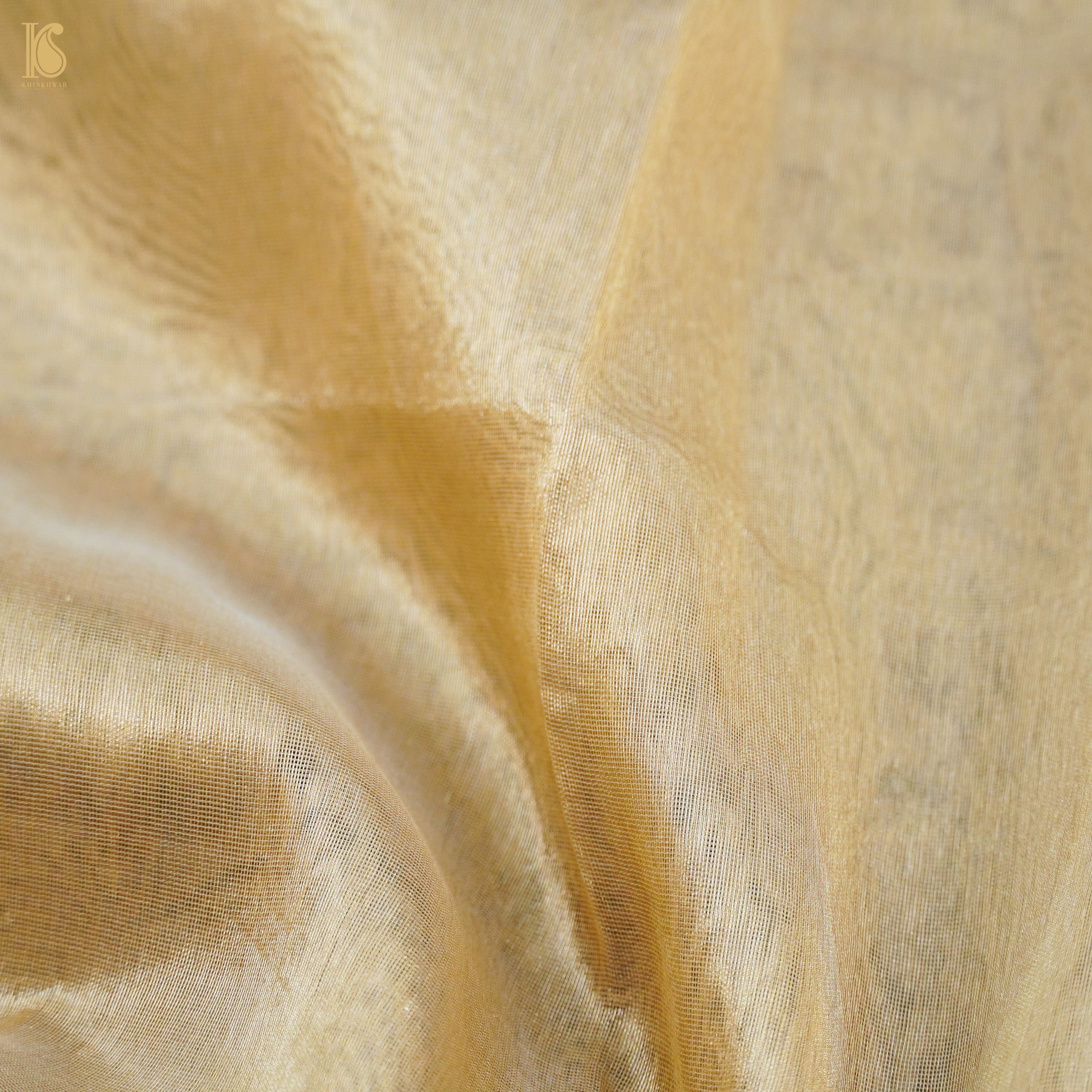Ecru Pure Tissue Silk Handwoven Banarasi Saree - Khinkhwab