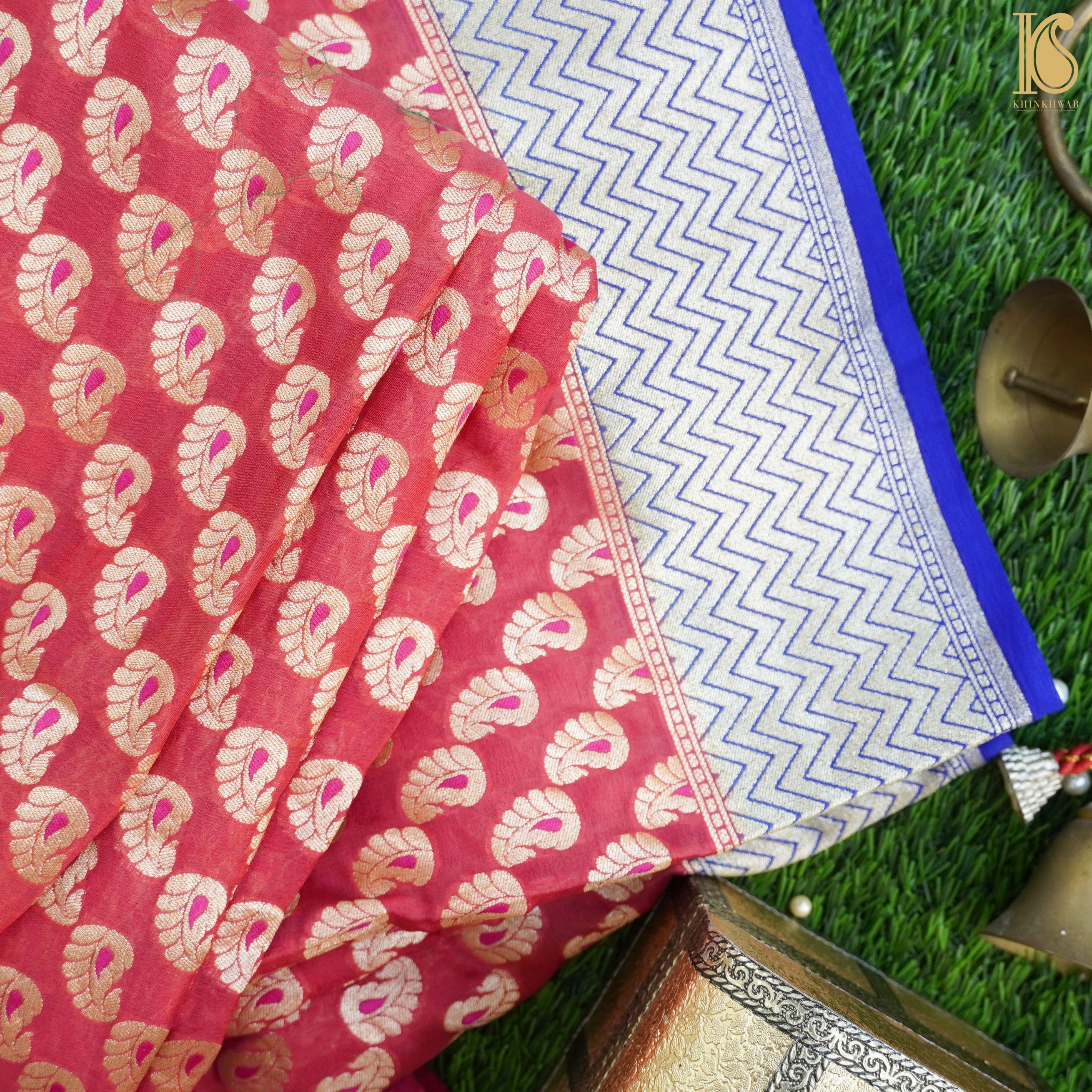 Pure Georgette Handloom Banarasi Saree - Khinkhwab