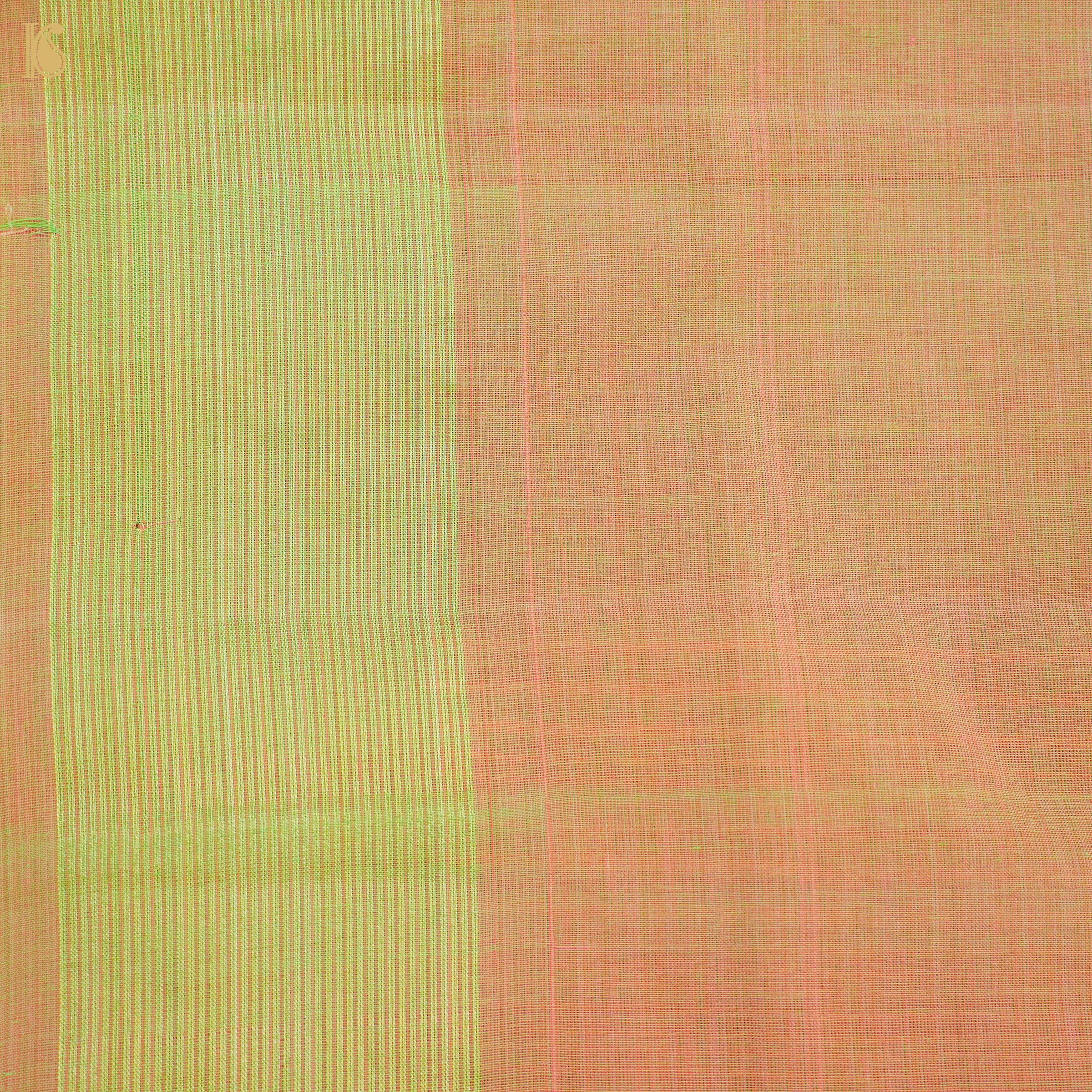 Pure Cotton Handwoven Paithani Cow Saree - Khinkhwab