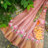 Petite Orchid Ghicha Tussar Banarasi Silk Hand Painted Saree - Khinkhwab