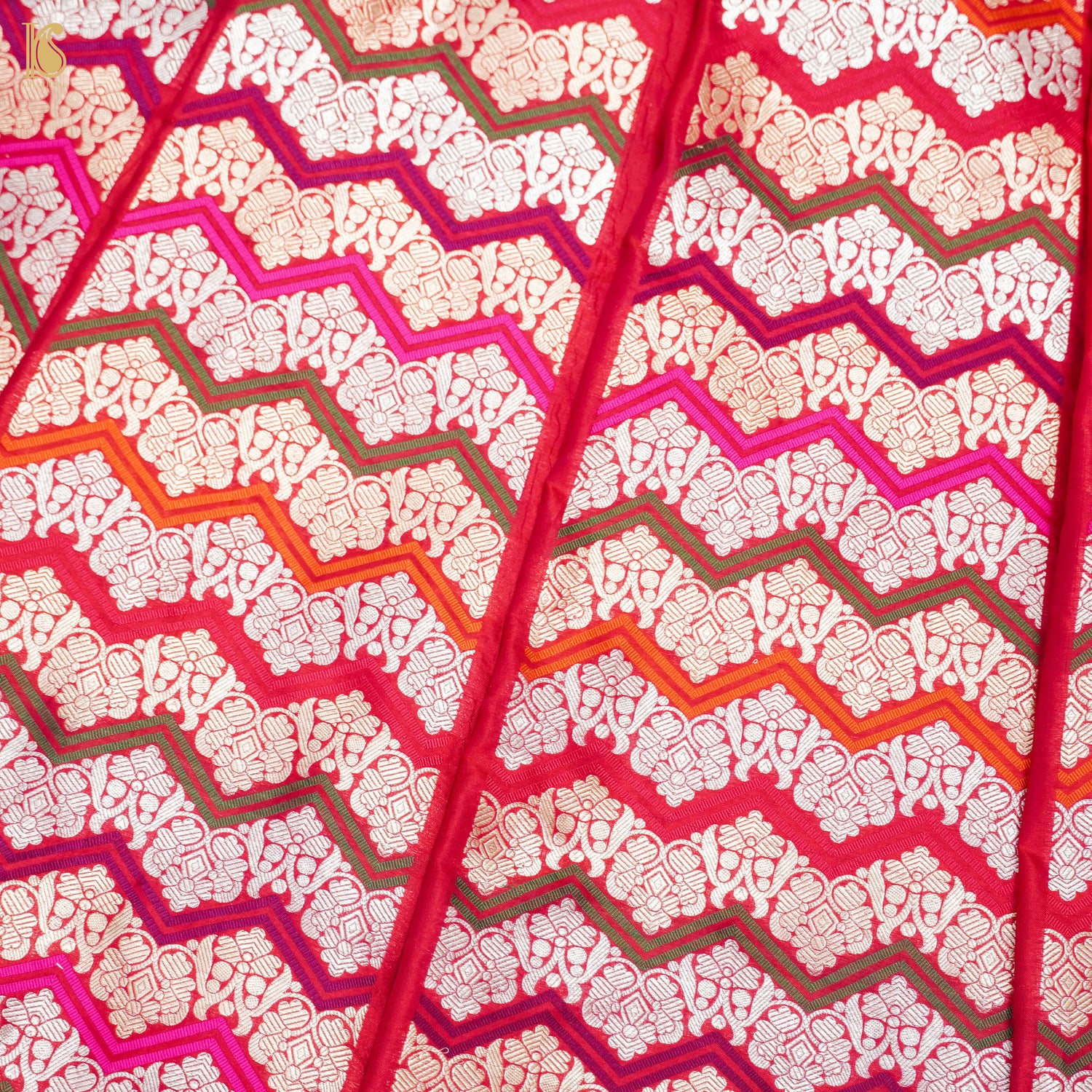 Pure Katan Silk Handloom Banarasi Kalidar Rangkat Lehenga - Khinkhwab