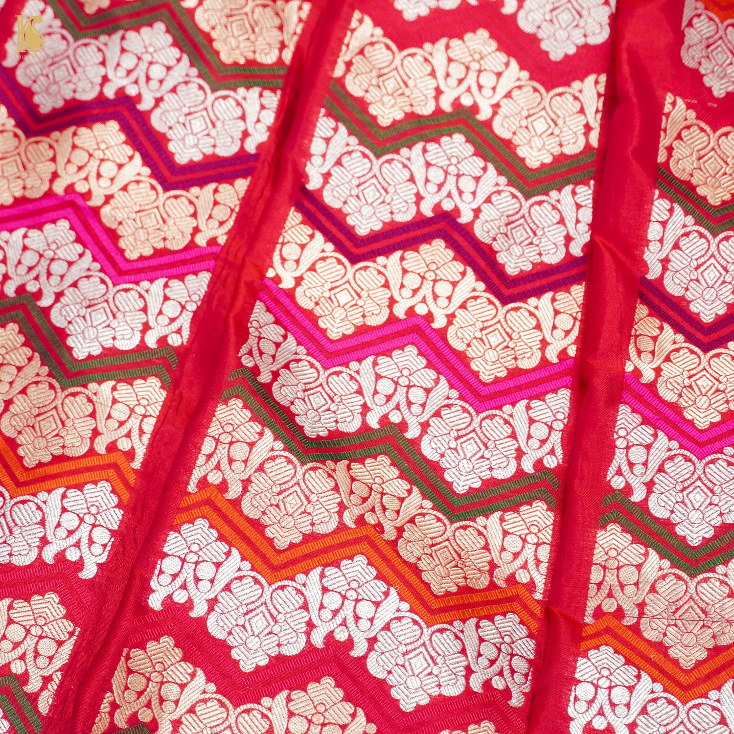Pure Katan Silk Handloom Banarasi Kalidar Rangkat Lehenga - Khinkhwab