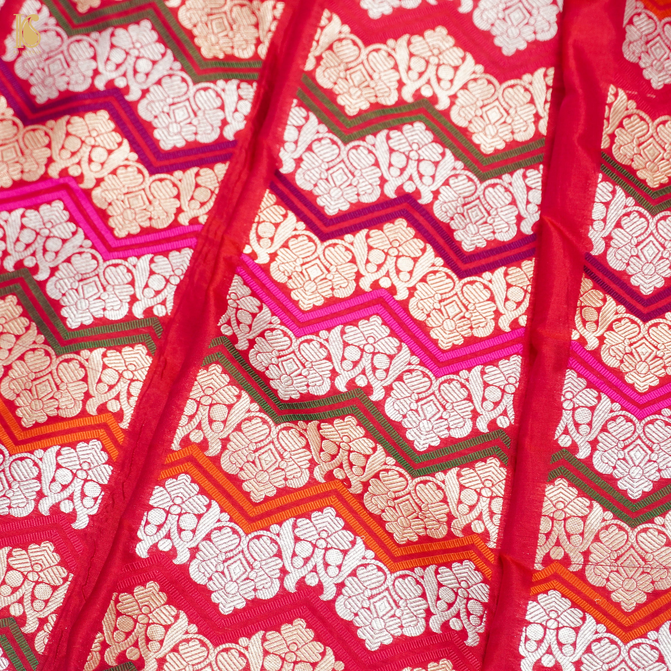 Pure Katan Silk Handloom Banarasi Kalidar Rangkat Lehenga - Khinkhwab