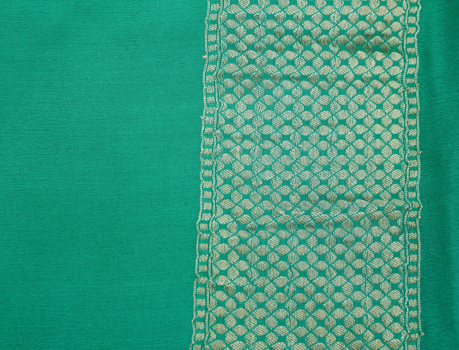 Pure Georgette Handloom Banarasi Marigold Saree - Khinkhwab