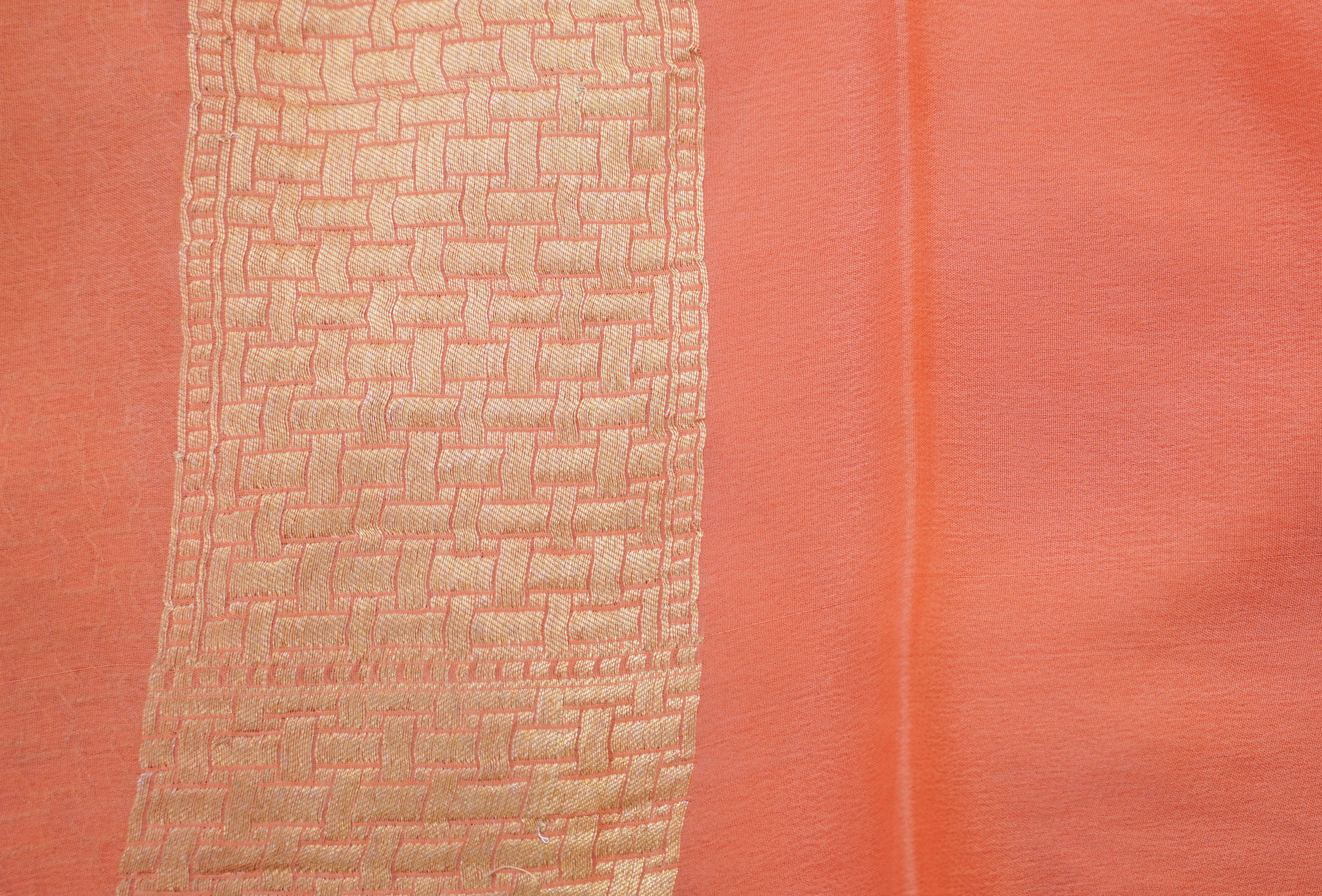 Pure Georgette Handloom Banarasi Peony Saree - Khinkhwab