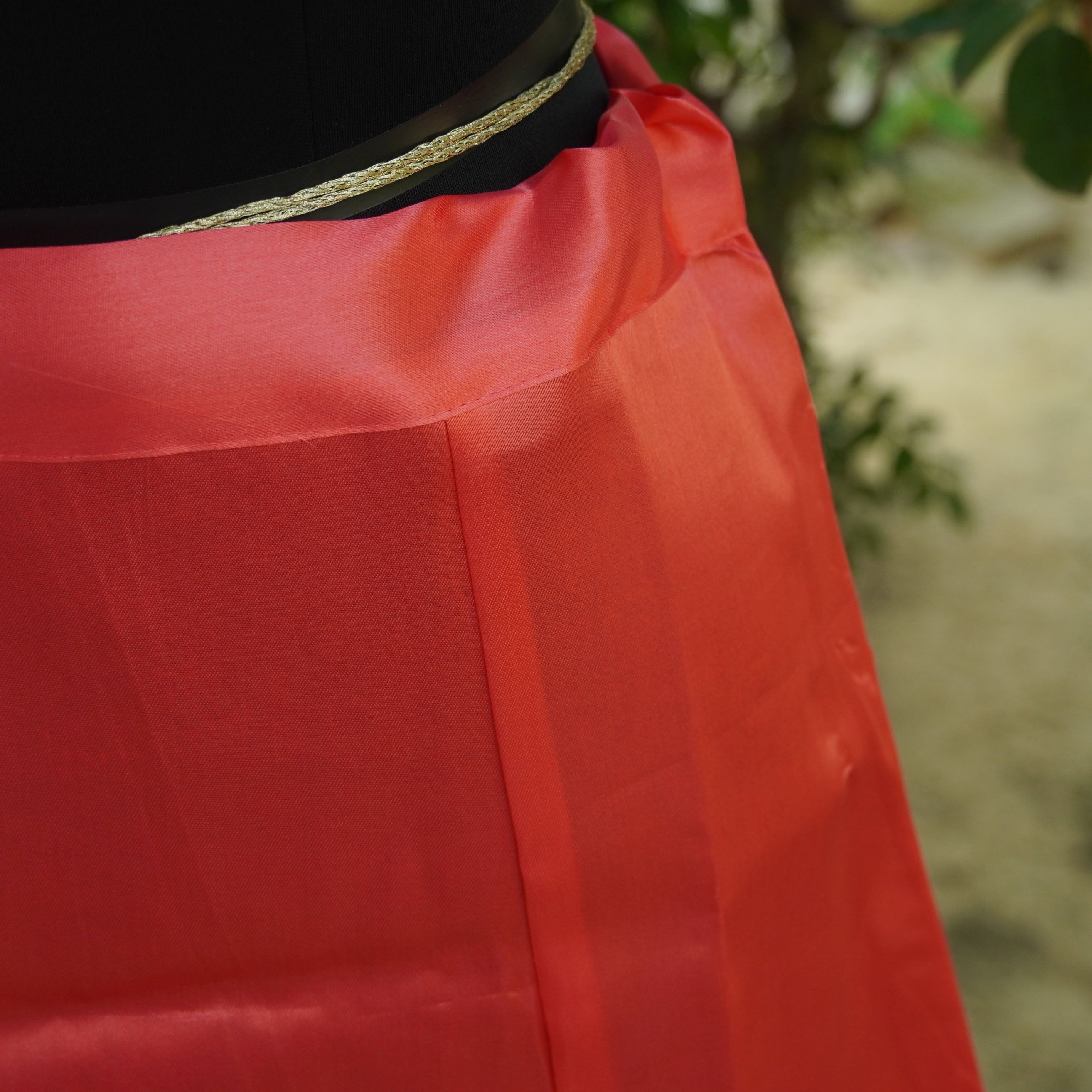 Pinkish Orange Pure Shantoon Underskirts - Khinkhwab