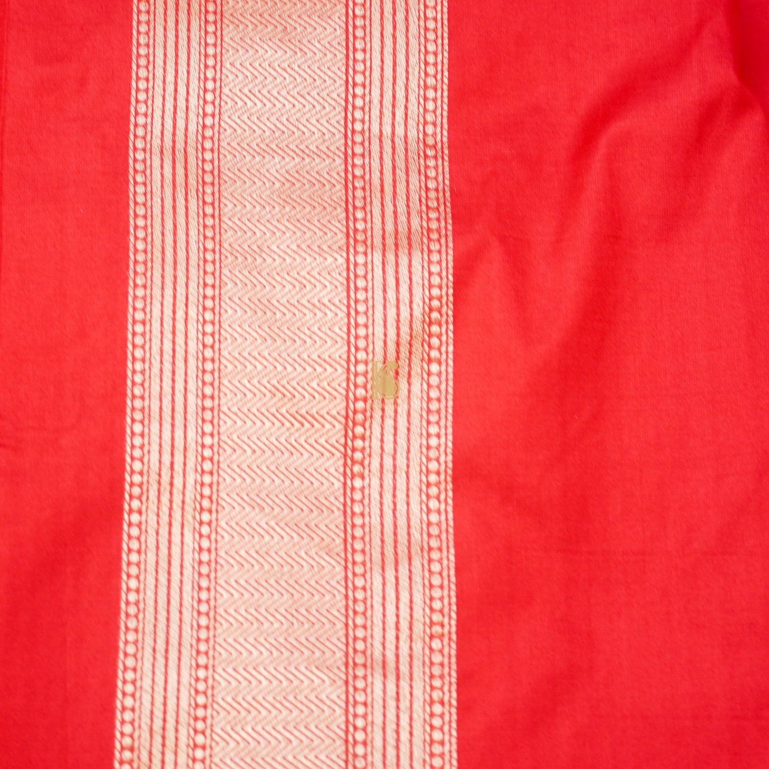 Alizarin Red Pure Katan Silk Handloom Banarasi Zari Tanchoi Saree - Khinkhwab