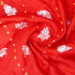 Red Orange Pure Cotton Silk Banarasi Bandhani Fabric - Khinkhwab