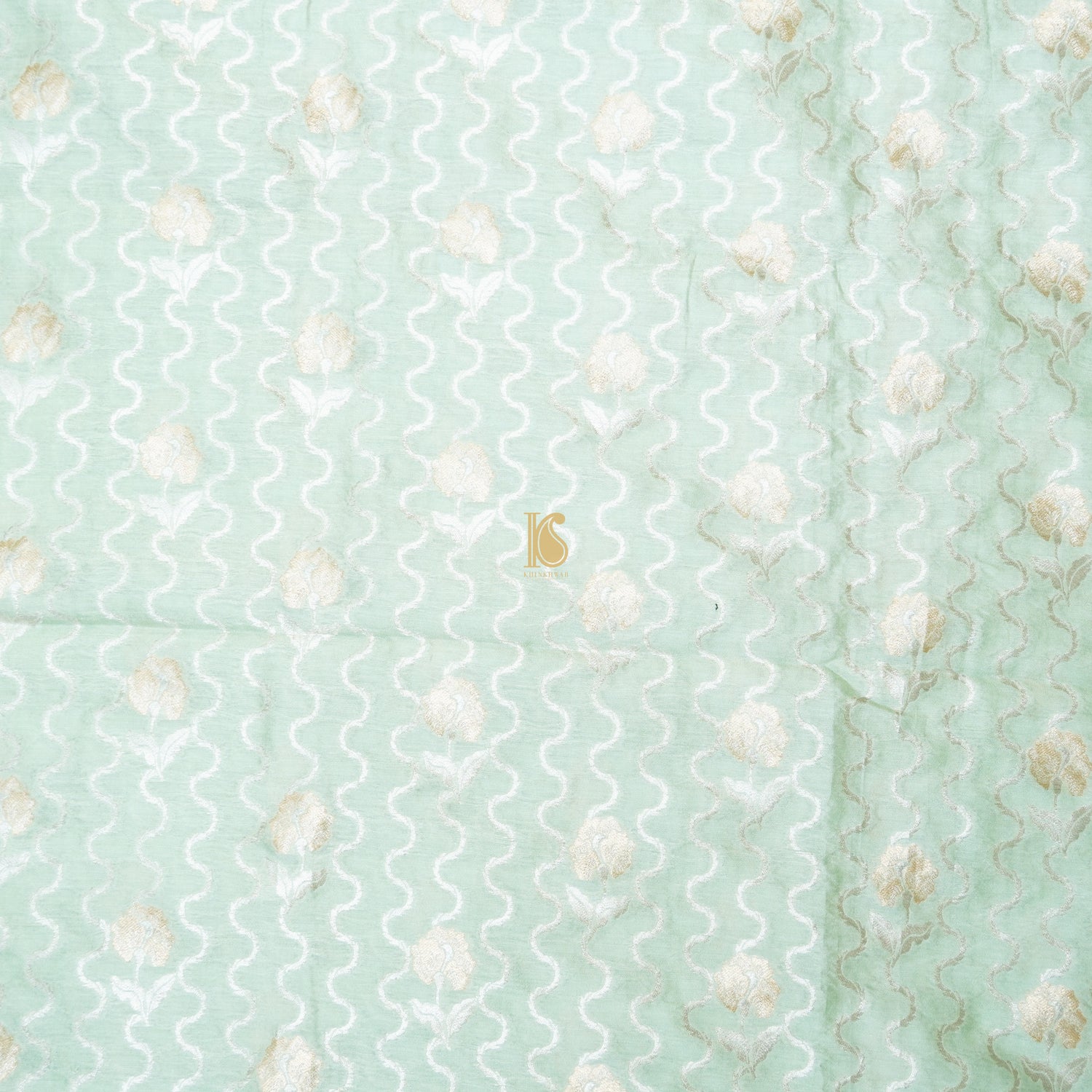 Nebula Pure Cotton Silk Banarasi Fabric - Khinkhwab