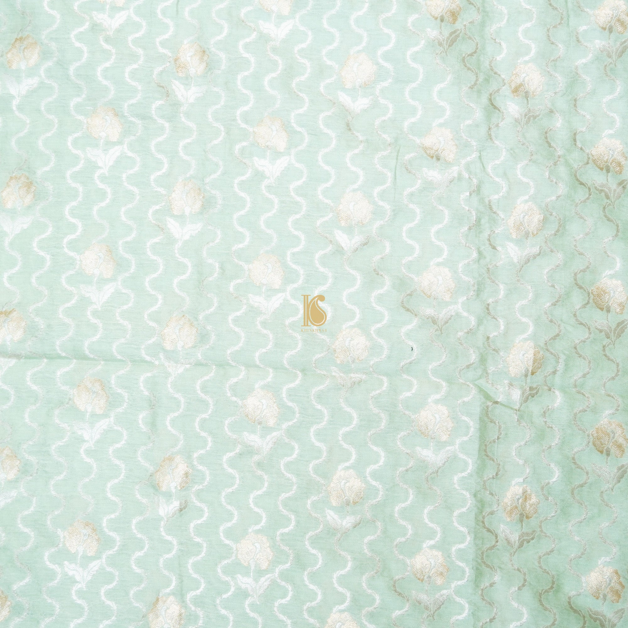 Nebula Pure Cotton Silk Banarasi Fabric - Khinkhwab