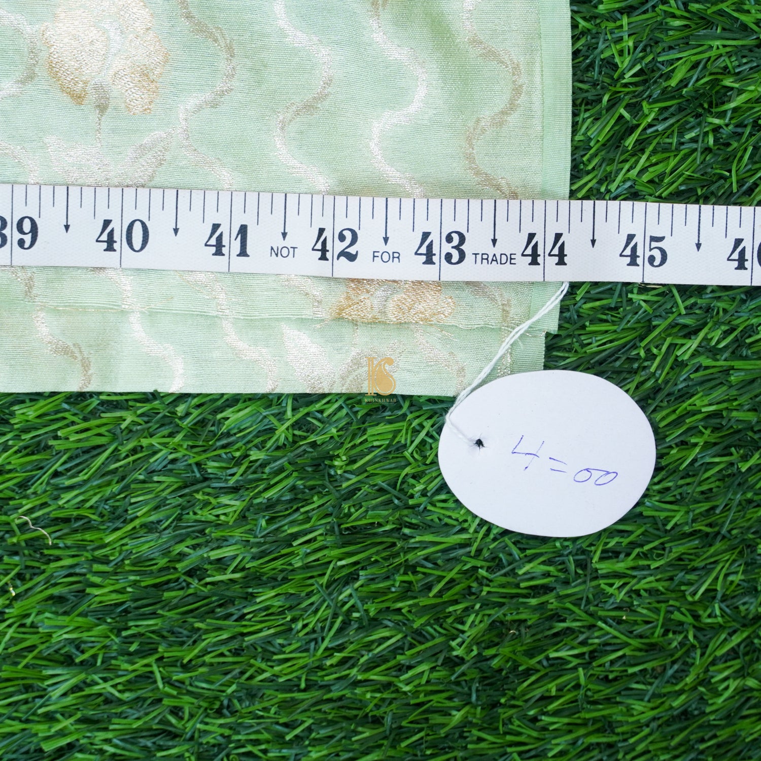 Nebula Pure Cotton Silk Banarasi Fabric - Khinkhwab
