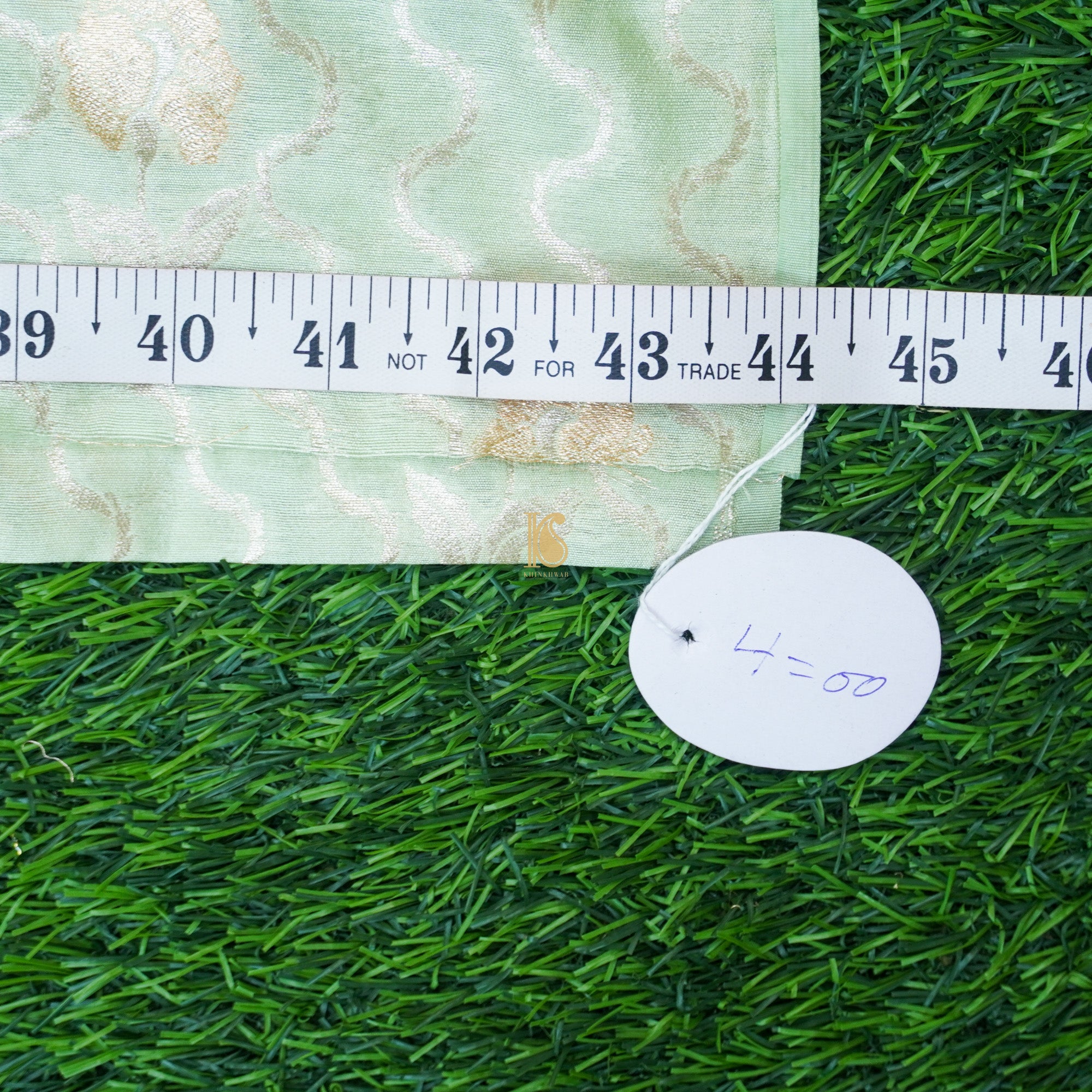 Nebula Pure Cotton Silk Banarasi Fabric - Khinkhwab