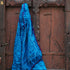 Pacific Blue Pure Gajji Silk Handwoven Bandhani Blouse Fabric - Khinkhwab