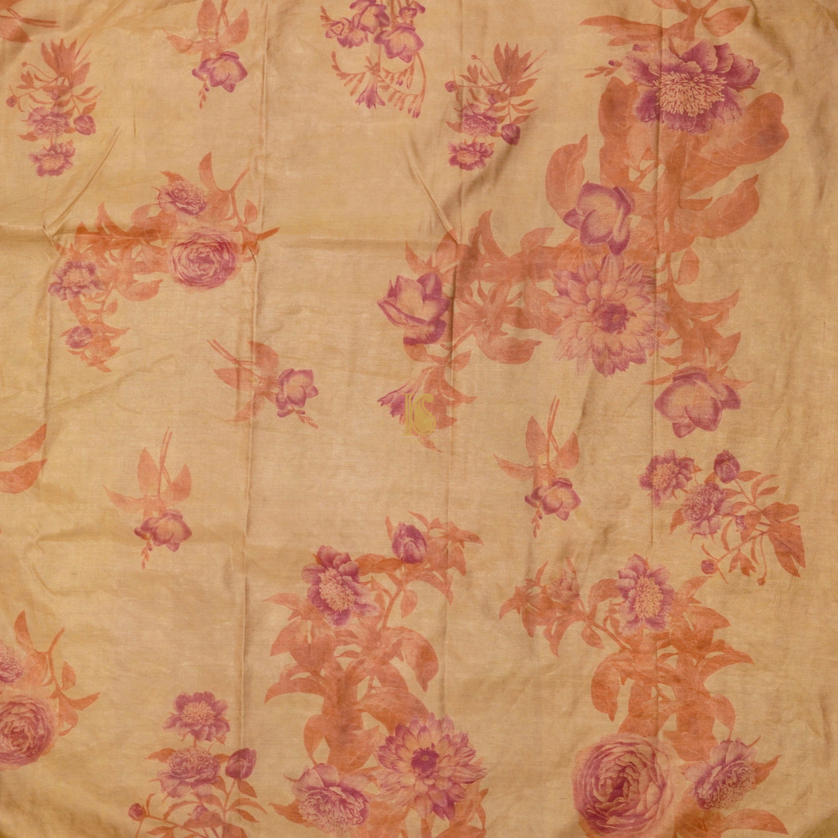 Pure Tissue Silk Handwoven Print Saree - Khinkhwab