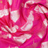 Deep Cerise Handwoven Pure Katan Silk Banarasi Figure Fabric - Khinkhwab