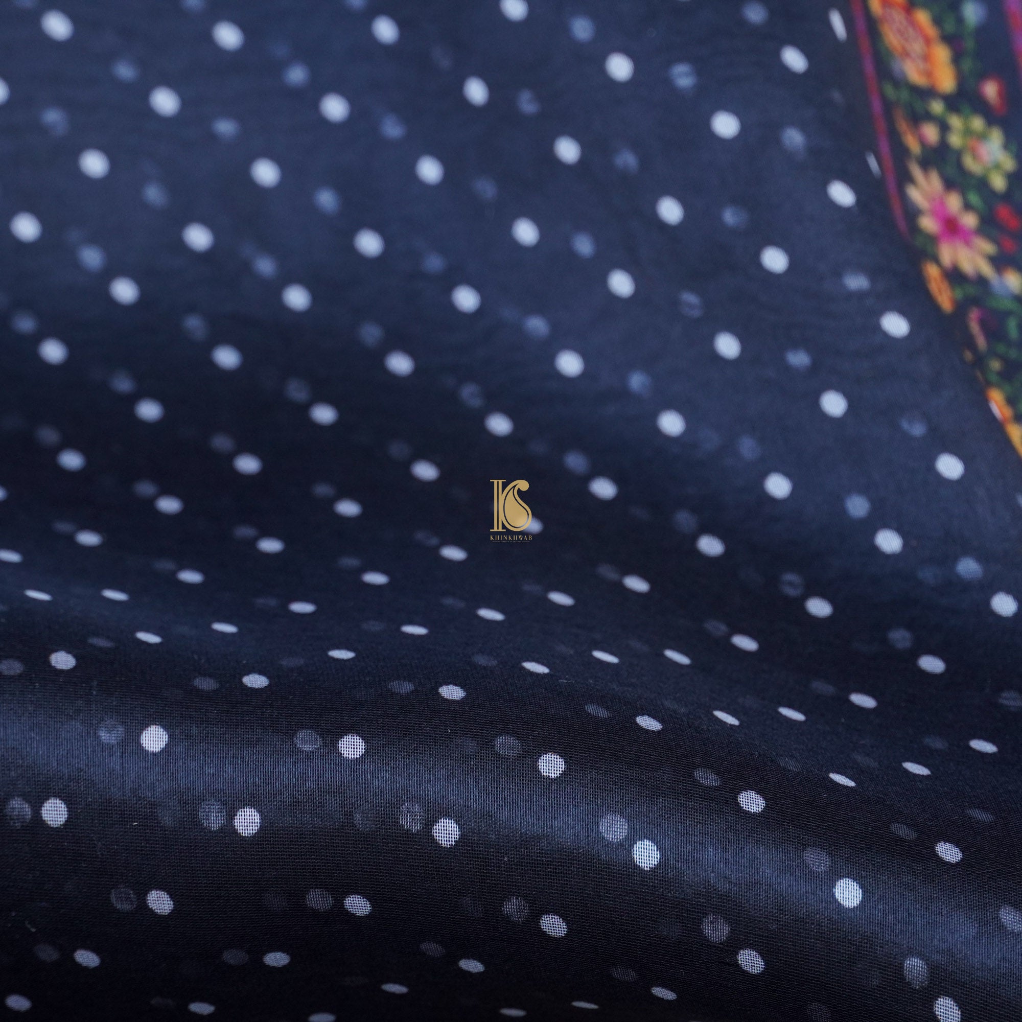 Lucky Point Organza Silk Pichwai Print Banarasi Border Saree - Khinkhwab