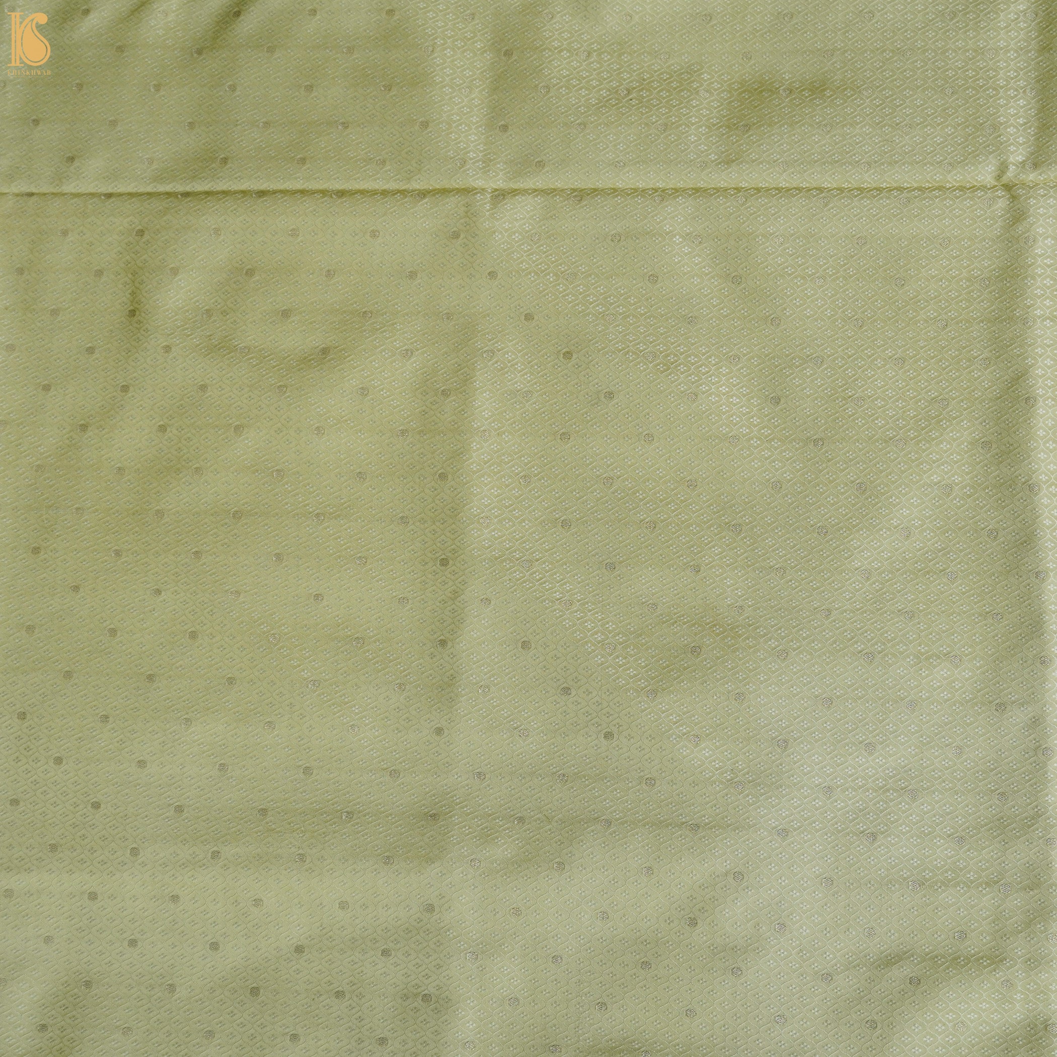 Pine Glade Pure Banarasi Silk Handwoven Tanchui Kurta Fabric - Khinkhwab