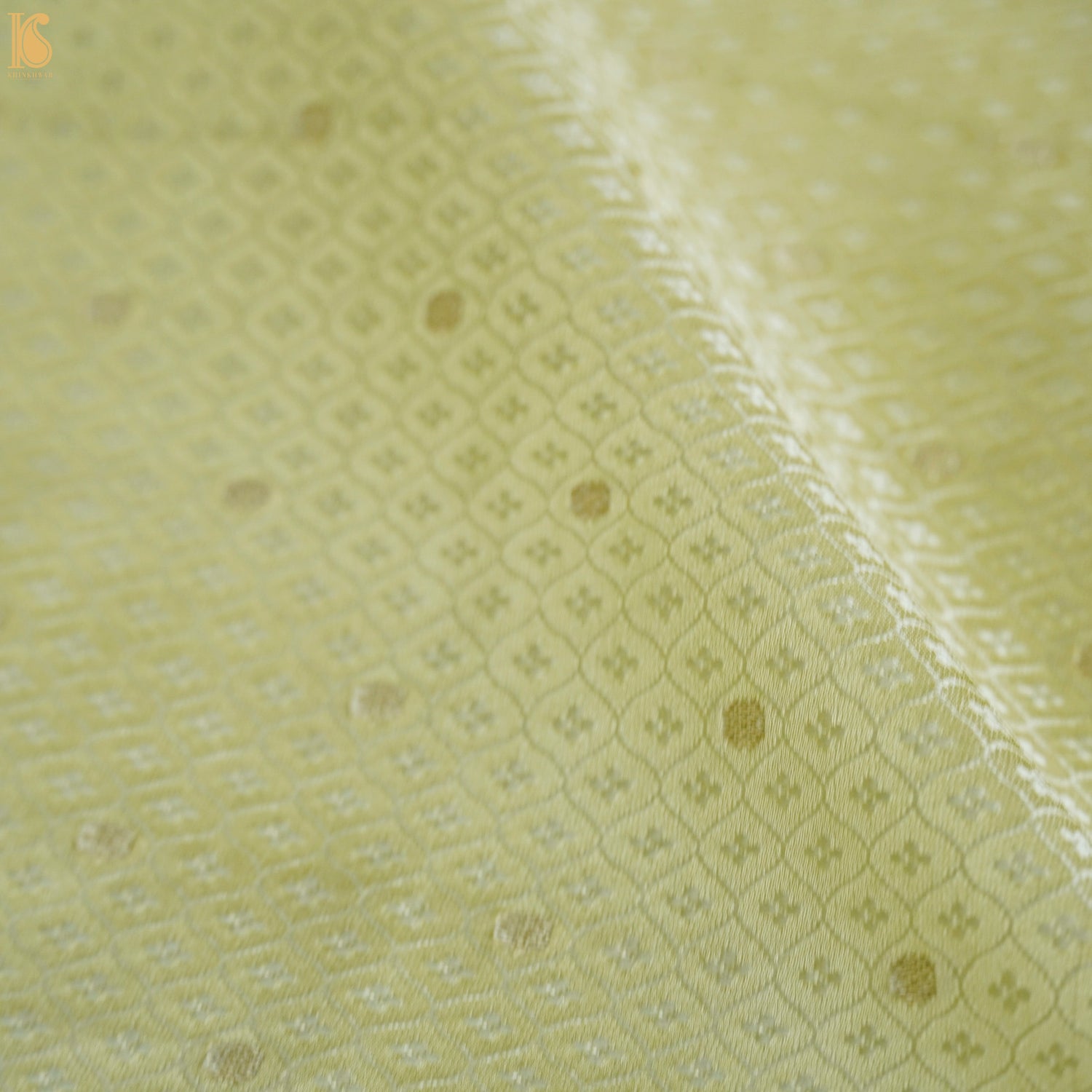 Pine Glade Pure Banarasi Silk Handwoven Tanchui Kurta Fabric - Khinkhwab