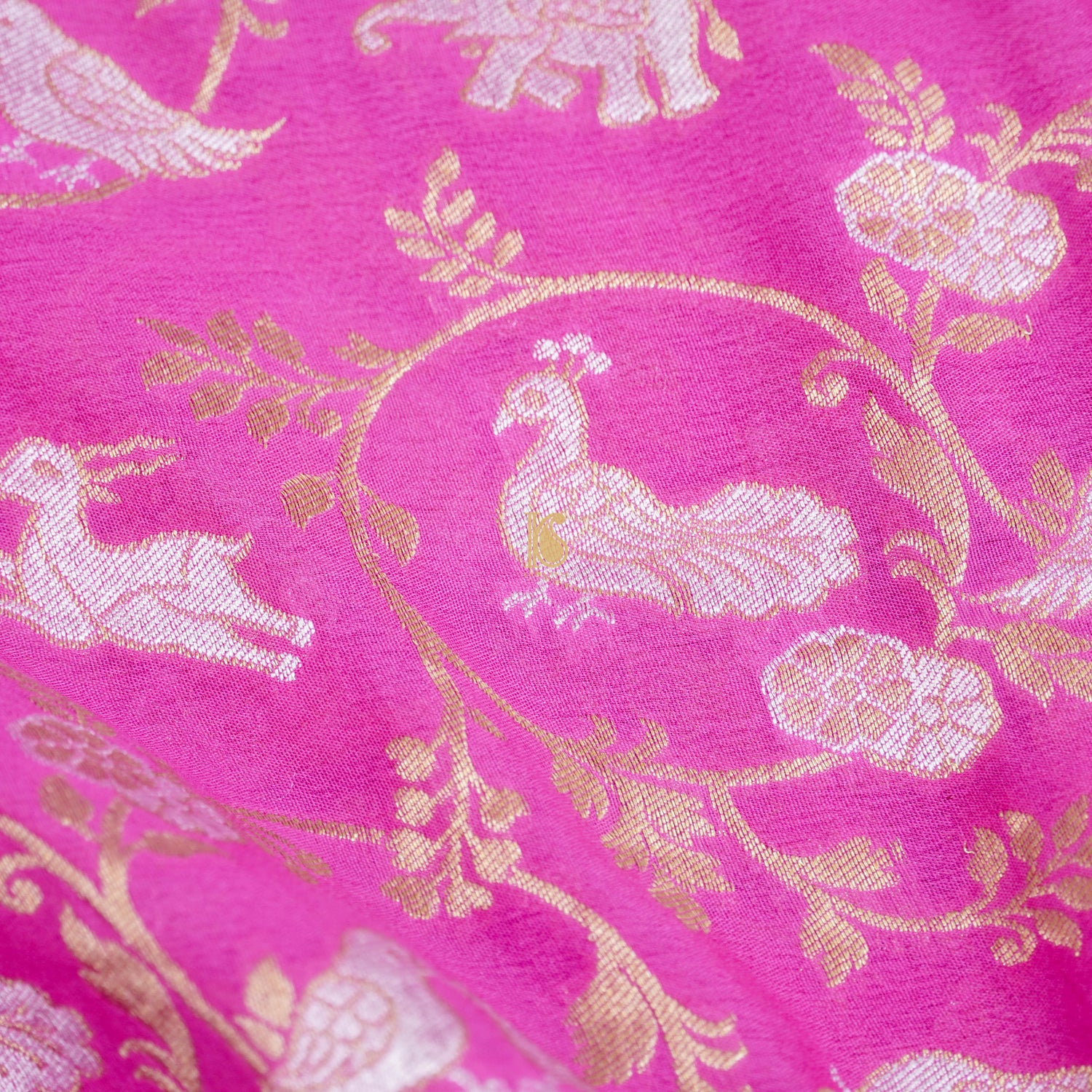 Pure Georgette Shikargah Handwoven Banarasi Dupatta - Khinkhwab