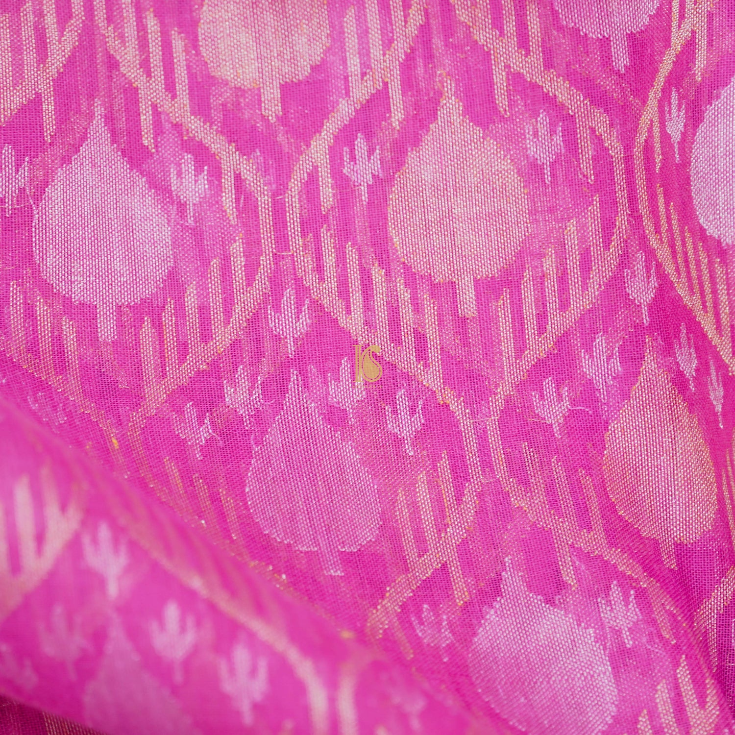 Pure Cotton Real Silver Zari Handloom Banarasi Saree - Khinkhwab