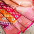 Handwoven Pure Katan Silk Banarasi Kadwa Rangkat Elephant Saree - Khinkhwab