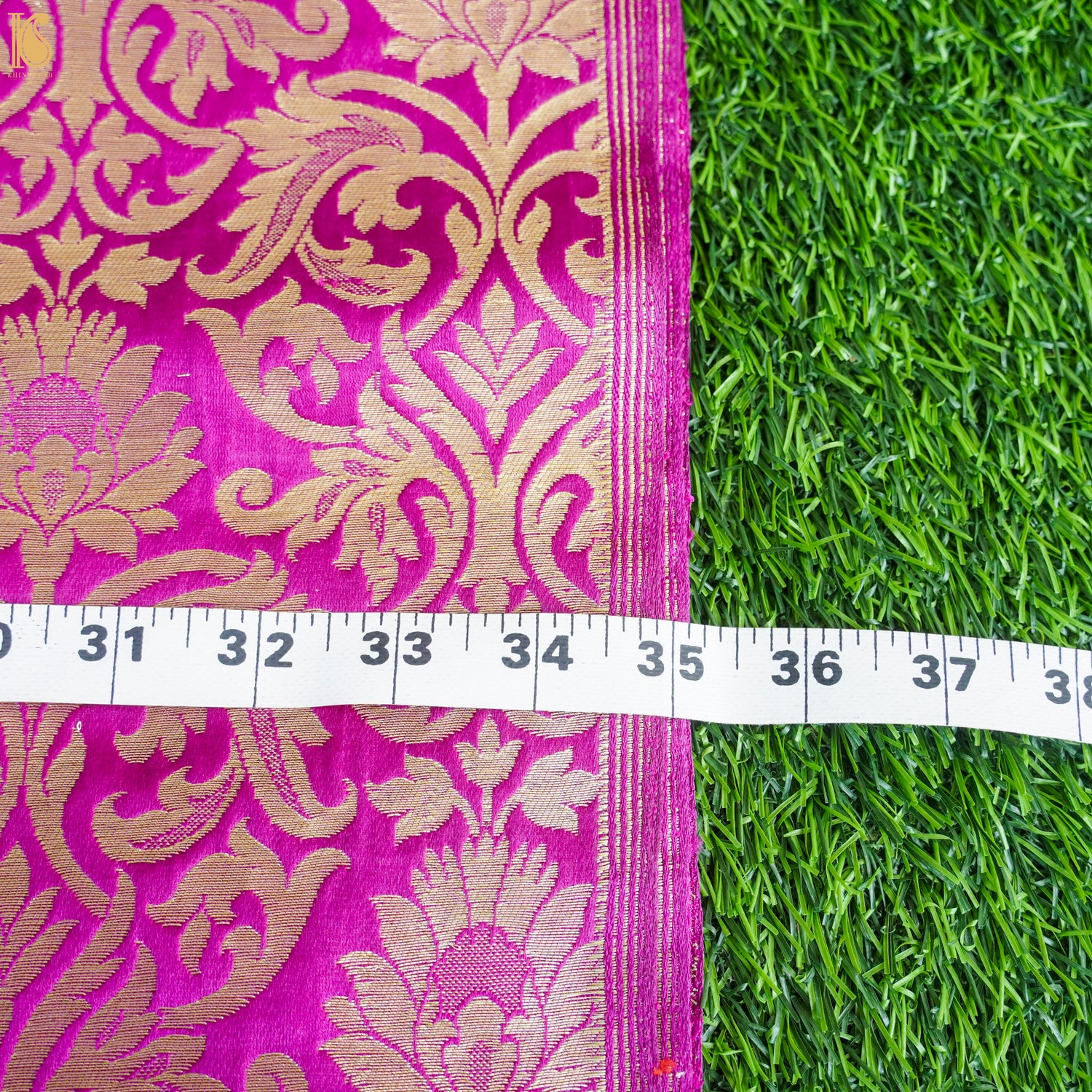 Pink Kinkhab / Kimkhab Brocade Banarasi Fabric - Khinkhwab