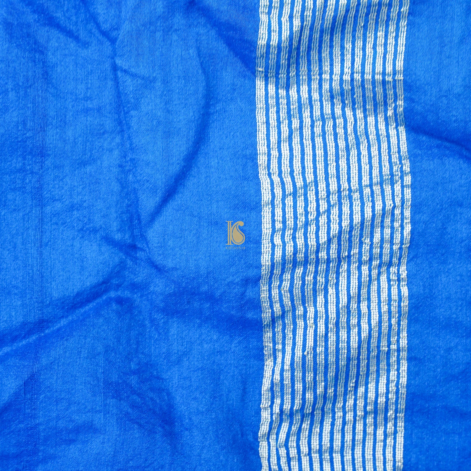 Blue Moonga & Georgette Handloom Banarasi Bandhani Saree - Khinkhwab