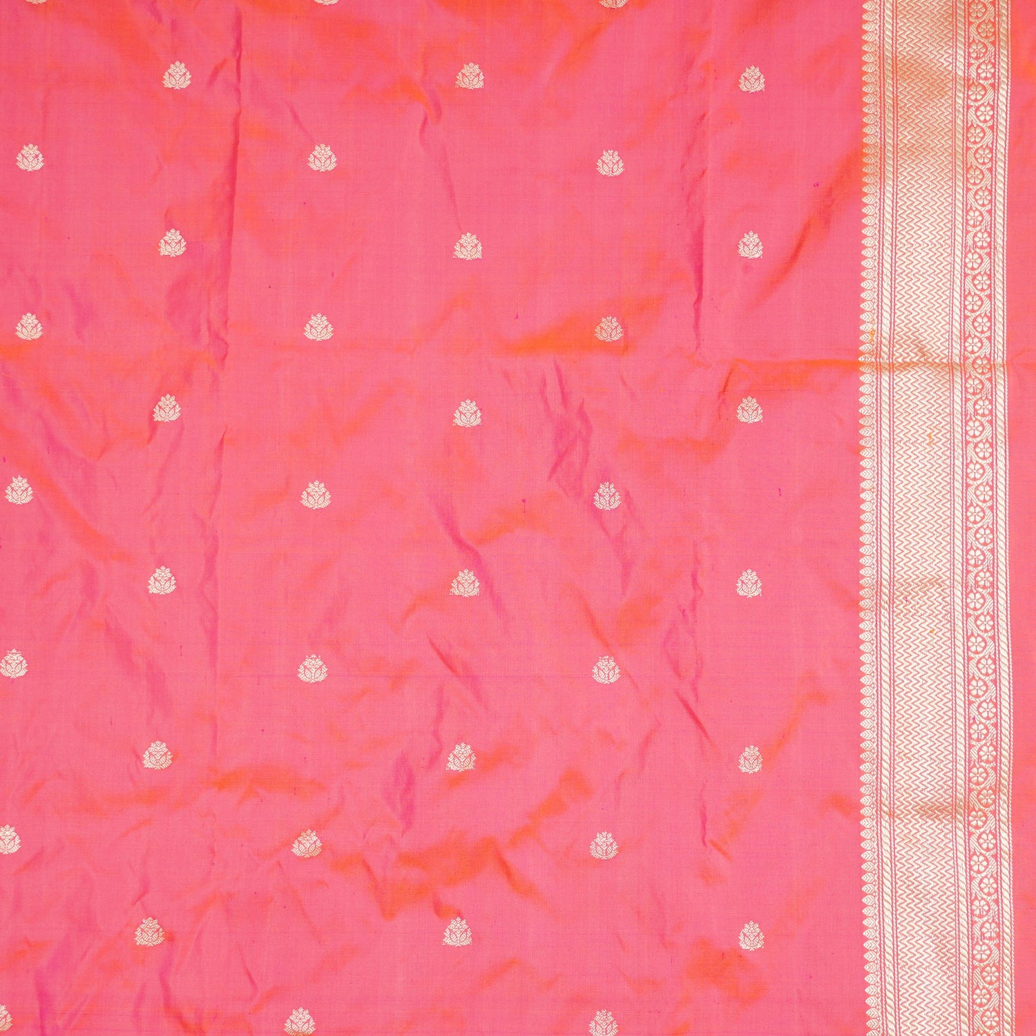 Pink Pure Katan Silk Banarasi Fabric - Khinkhwab