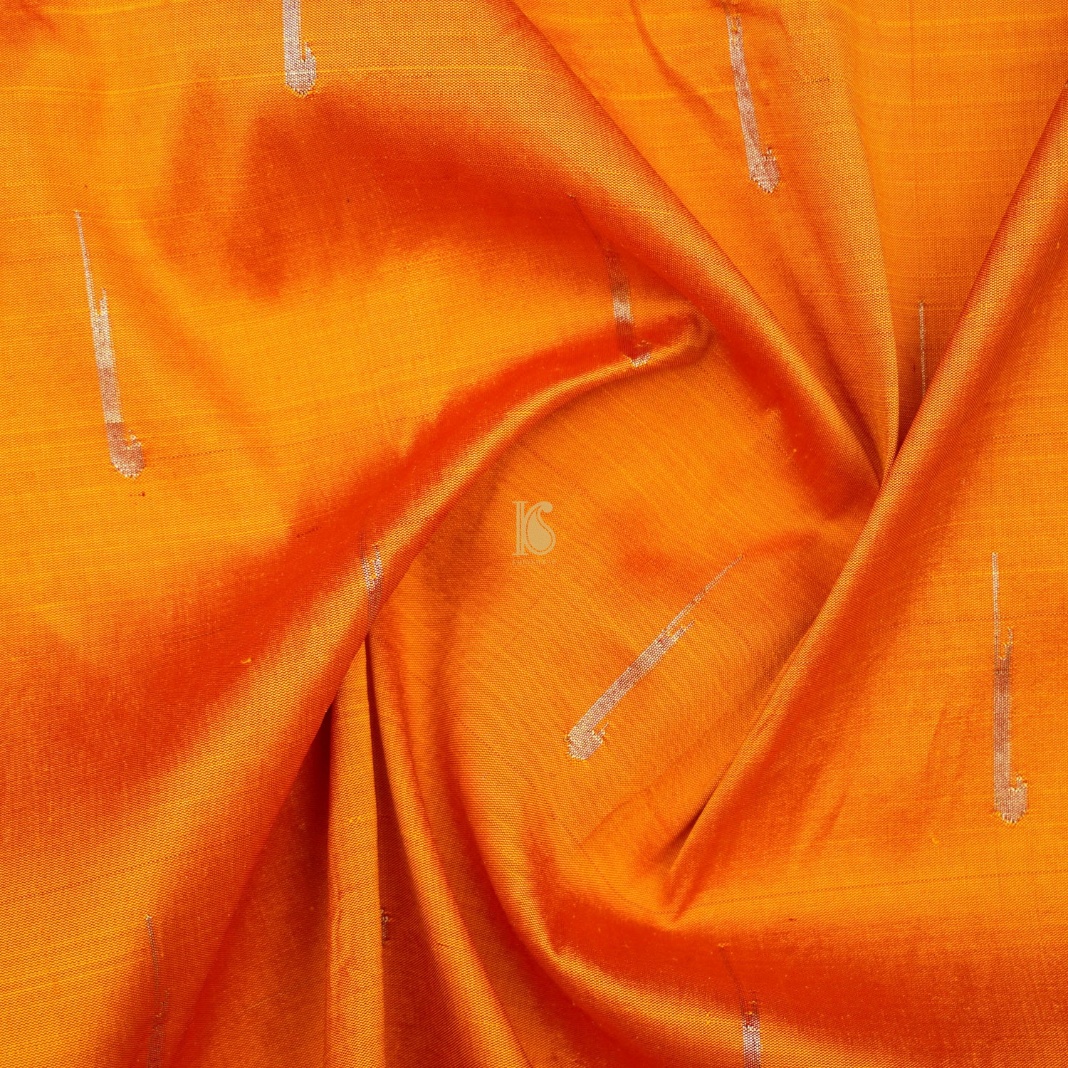Orange Pure Silk Handwoven Paithani Saree with Muniya Border - Khinkhwab