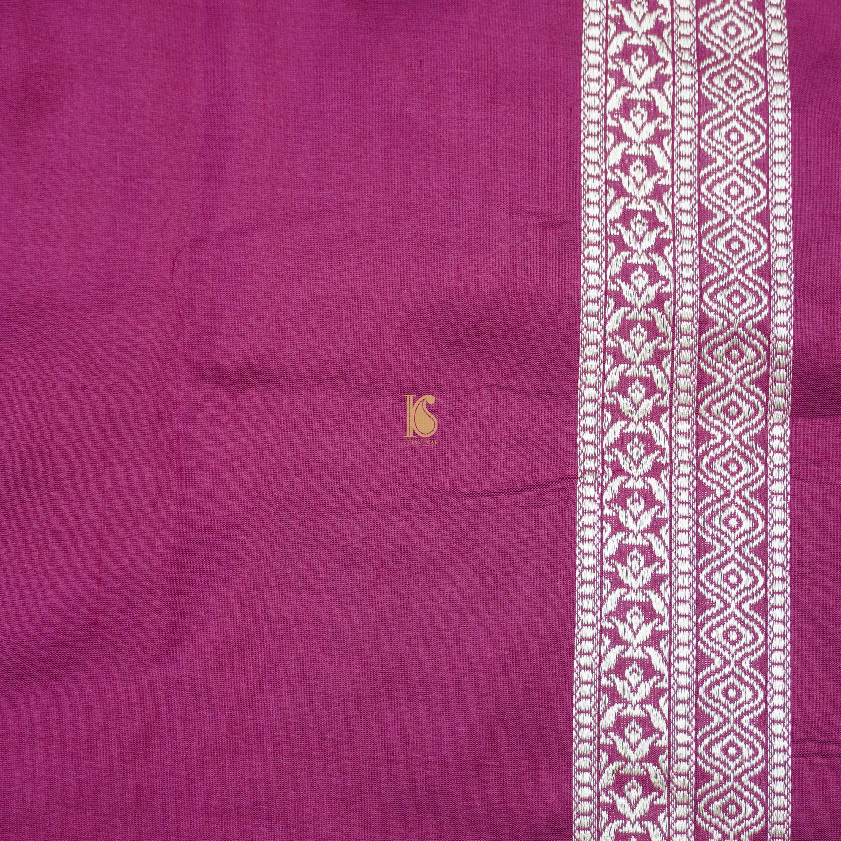 Mehroon Handwoven Katan Silk Kadwa Banarasi Suit Set - Khinkhwab