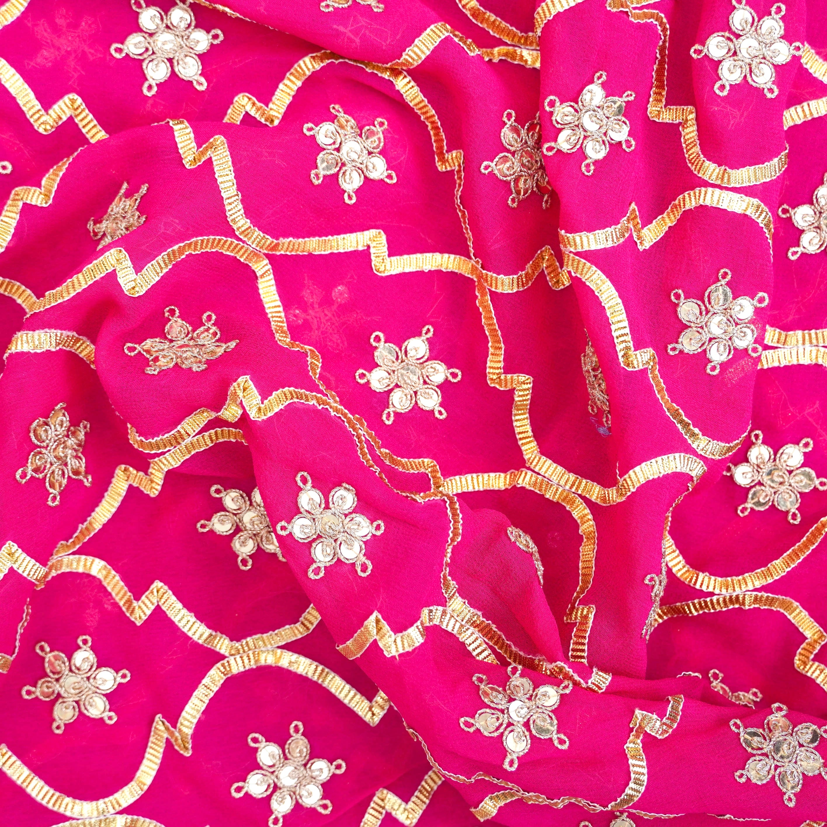 Pink Pure Katan Silk Handloom Banarasi Lehenga with Work Dupatta - Khinkhwab