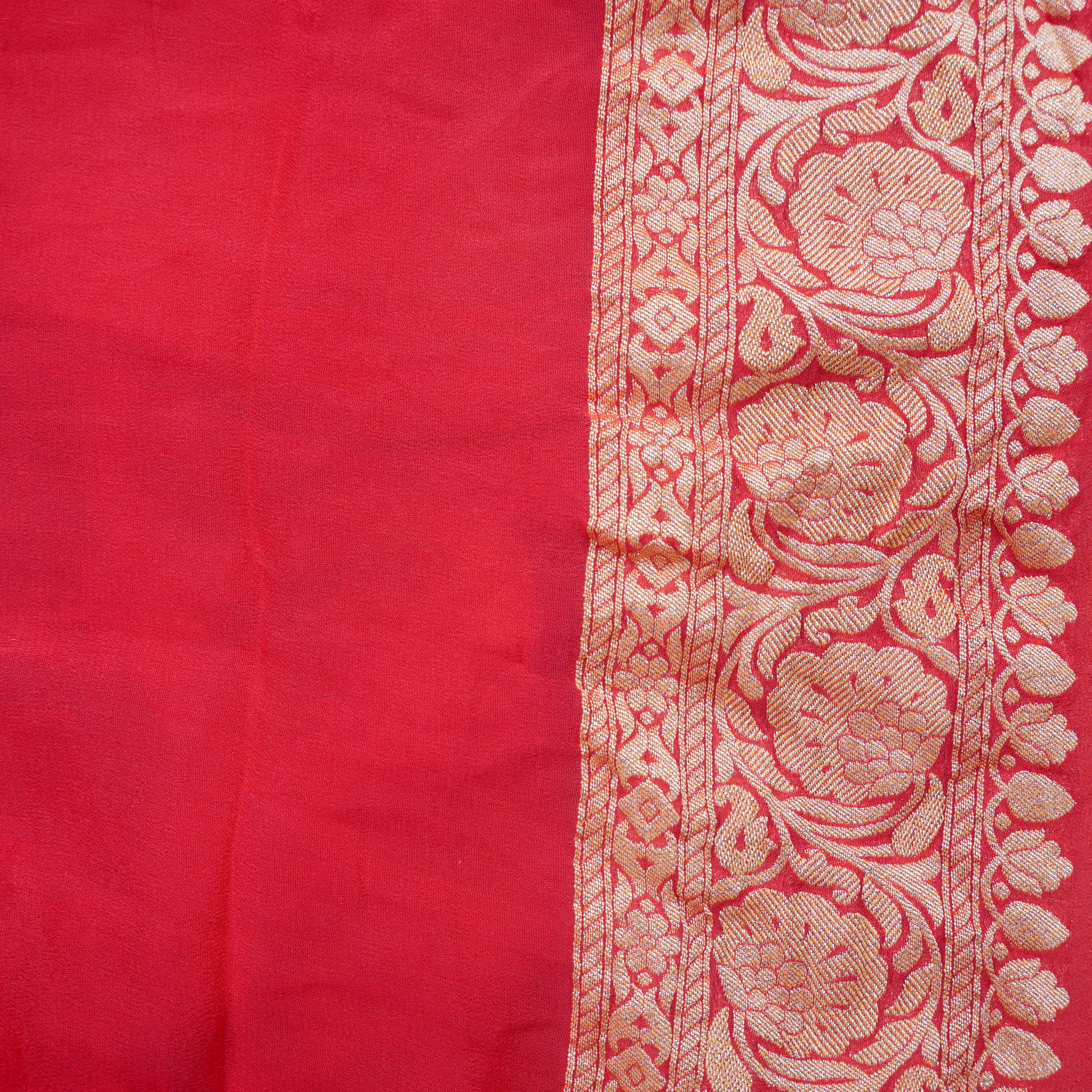 Pastels Pure Georgette Banarasi Saree - Khinkhwab