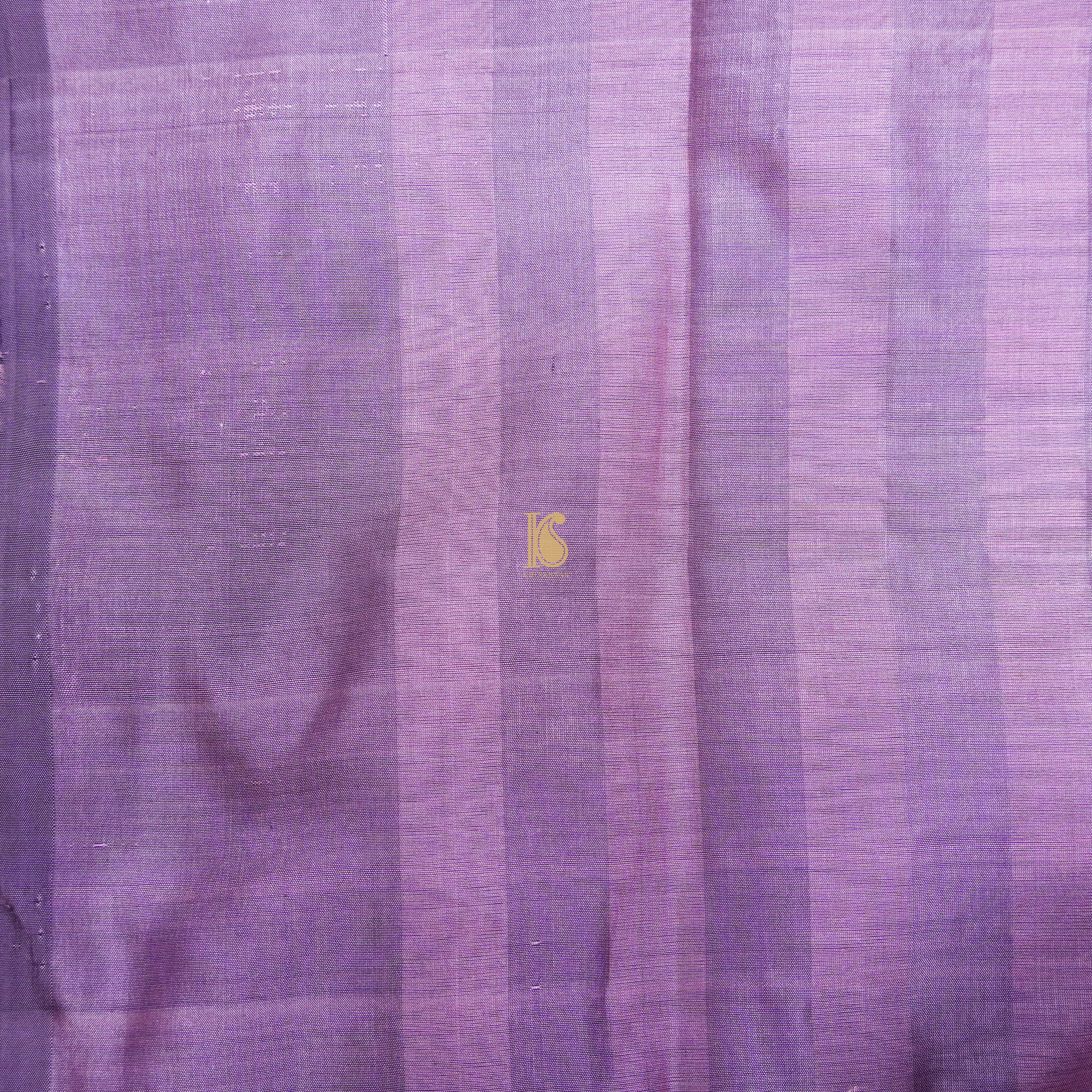 Handwoven Classic Rose Pink Pure Mashru Silk Banarasi Saree - Khinkhwab