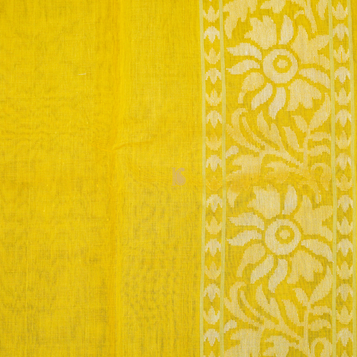 Pitambari Pure Cotton Real Silver Zari Handloom Banarasi Saree - Khinkhwab