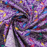 Preorder : Purple Pure Katan Silk Banarasi Birds Fabric - Khinkhwab