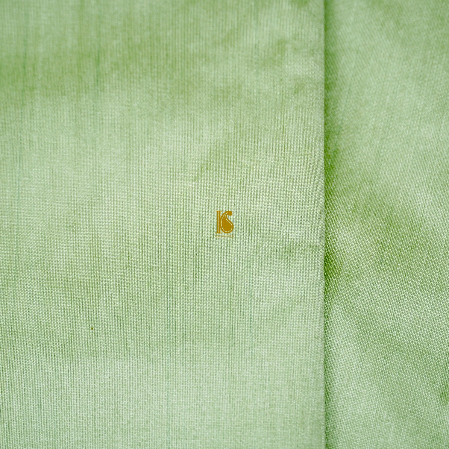 Handloom Pure Cotton Caper Green Kadwa Banarasi Suit Fabric Set - Khinkhwab