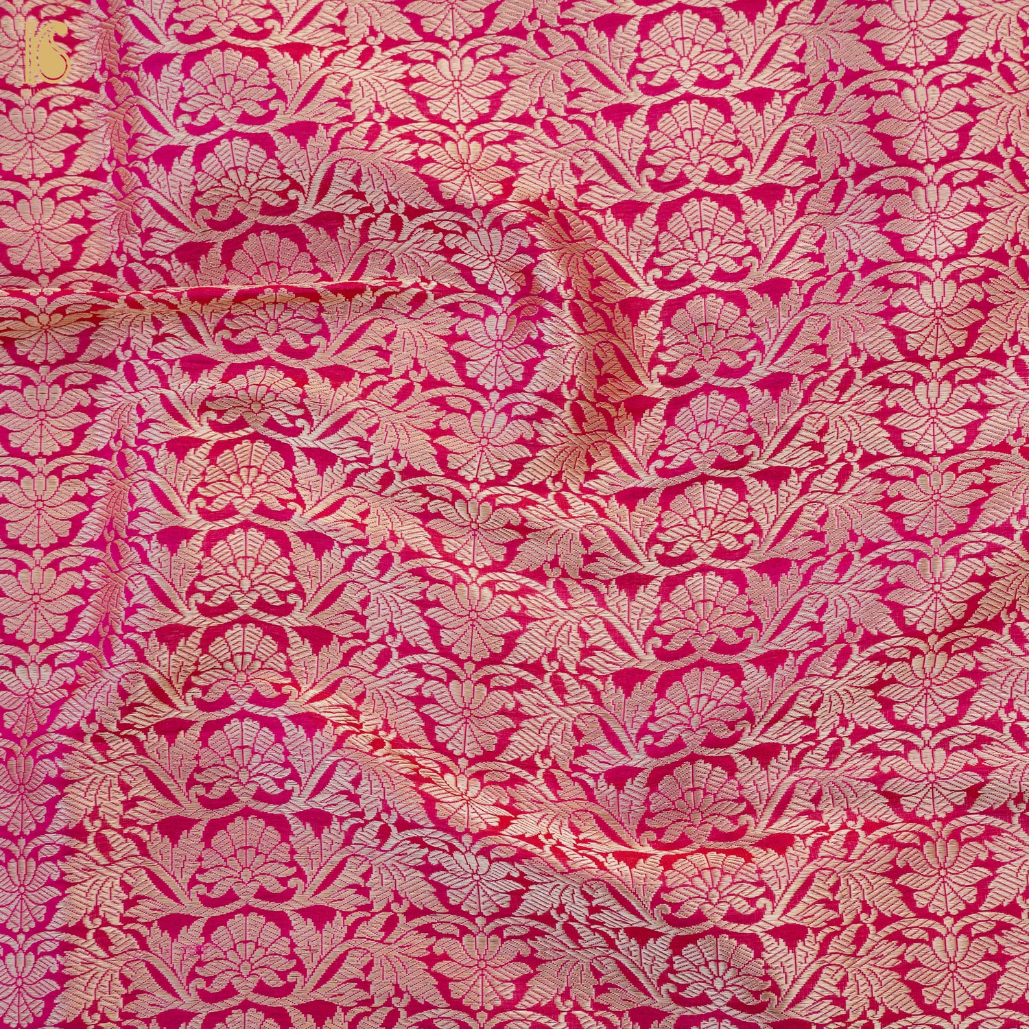 Jazzberry Jam Pure Katan Silk Handloom Banarasi Kalidar Lehenga - Khinkhwab